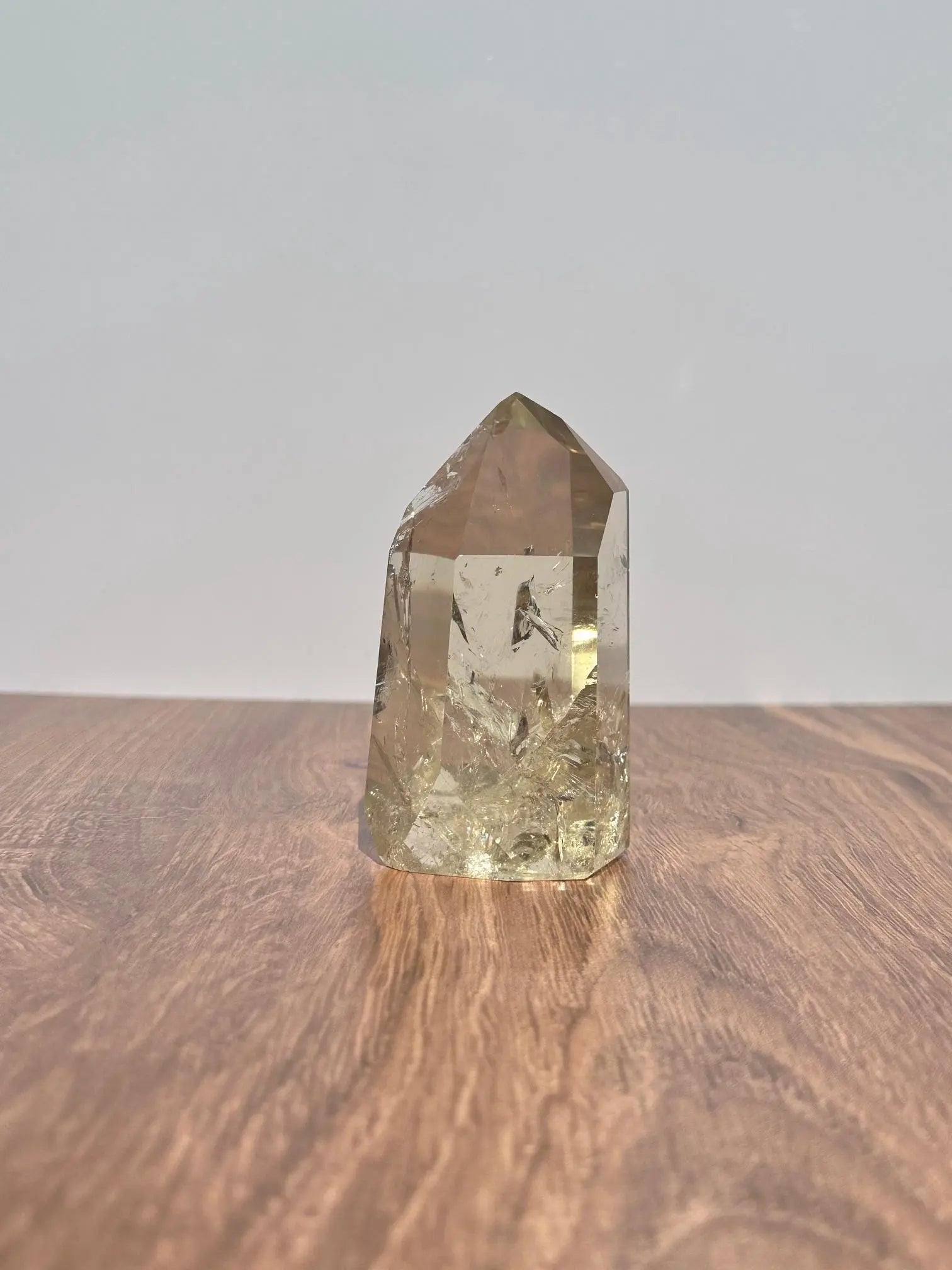 Natural Citrine with rainbows 3.86 inches tall OakrivercrystalsCo