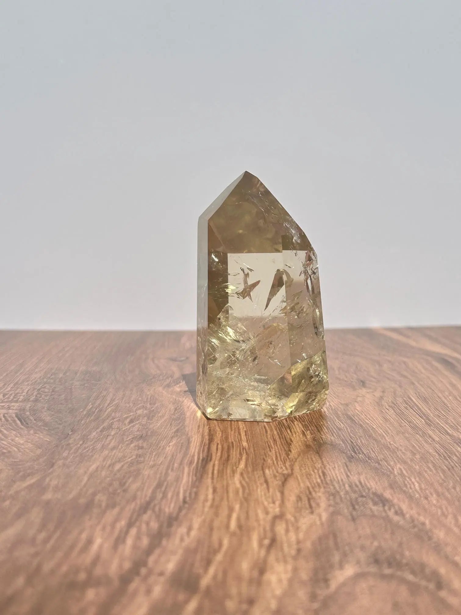 Natural Citrine with rainbows 3.86 inches tall OakrivercrystalsCo