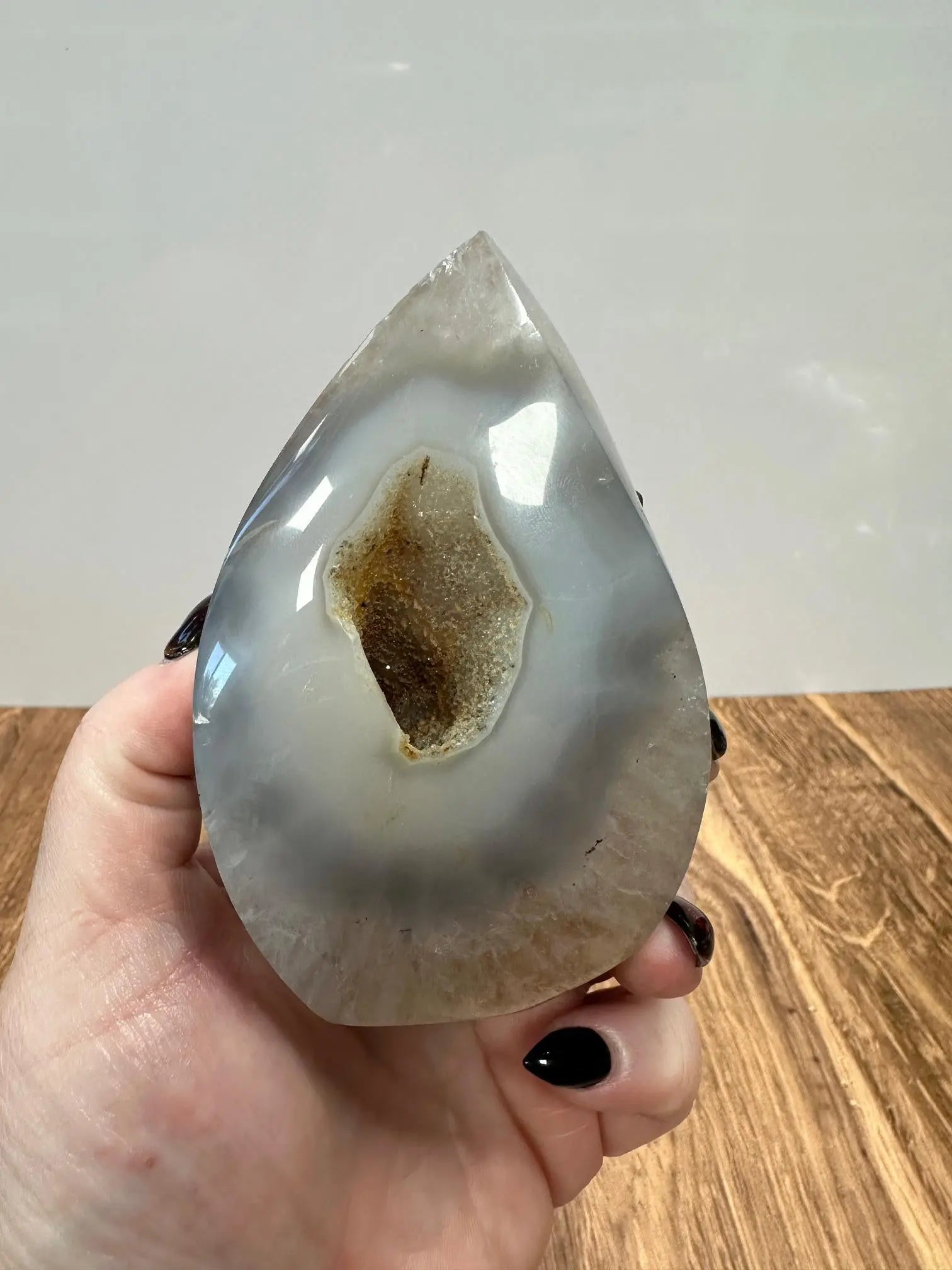 Druzy Agate Flame Polished Crystal #2 Oakriver Crystals