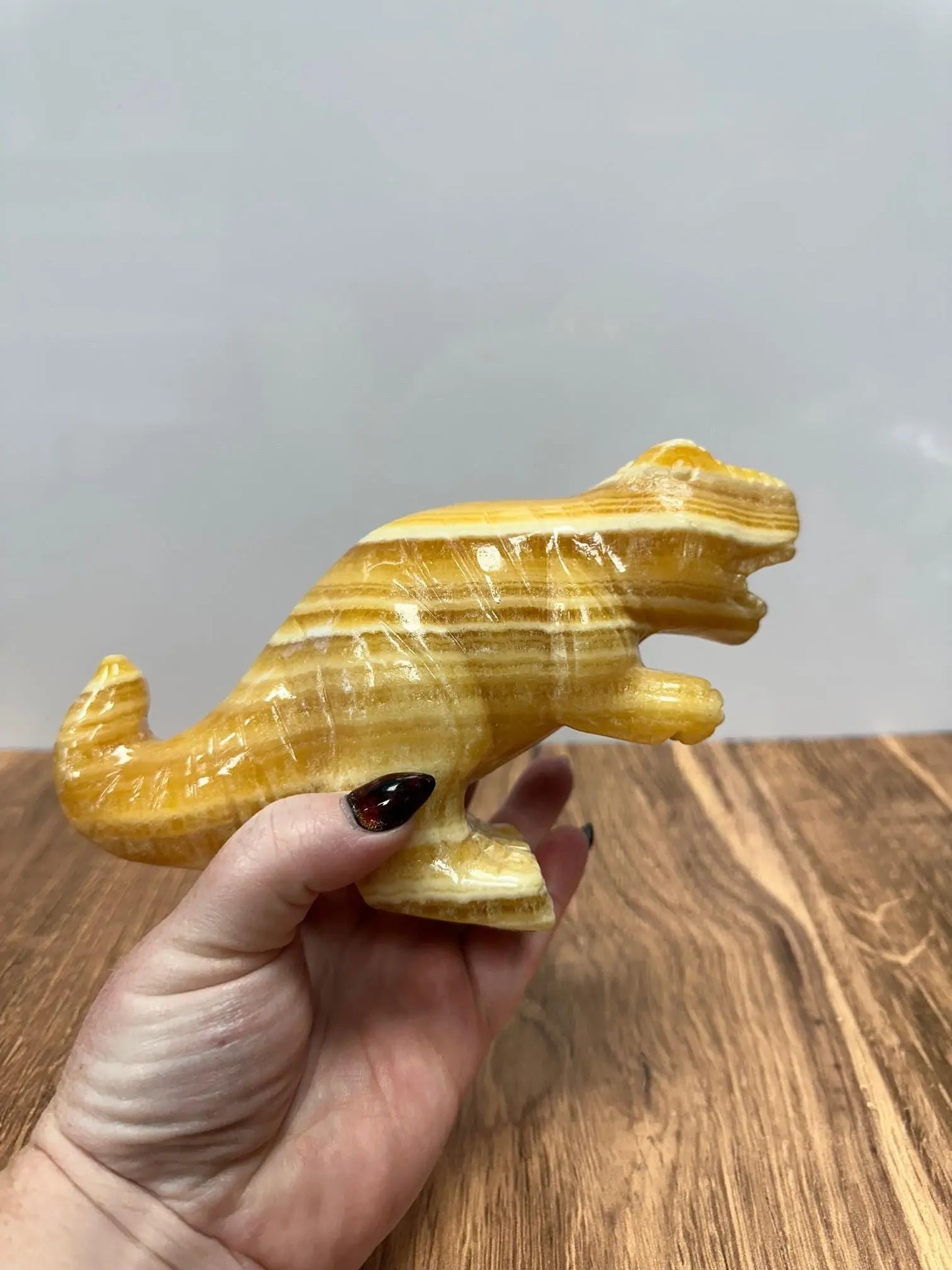 Orange Calcite T-rex Crystal Carving Oakriver Crystals