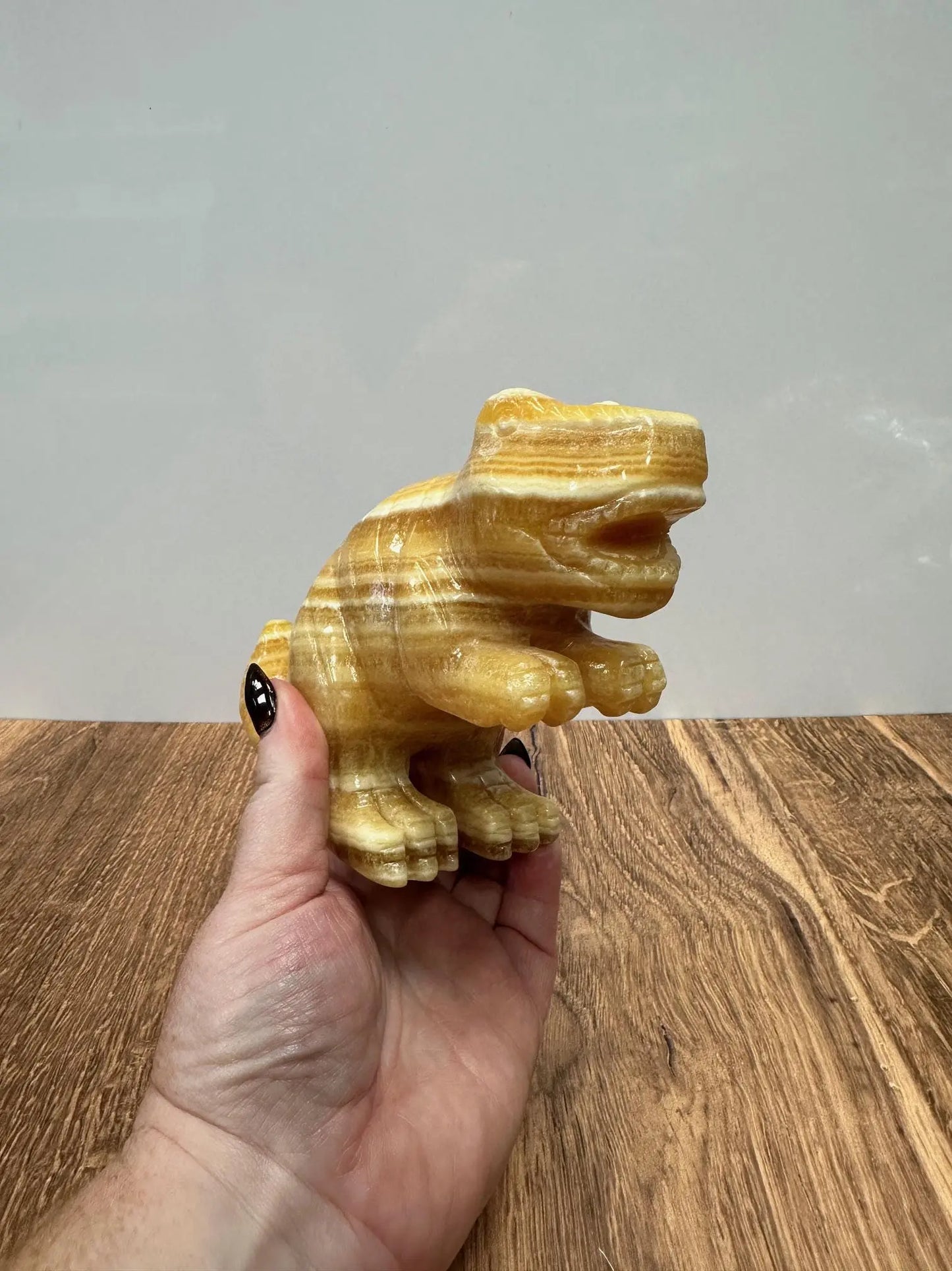 Orange Calcite T-rex Crystal Carving Oakriver Crystals