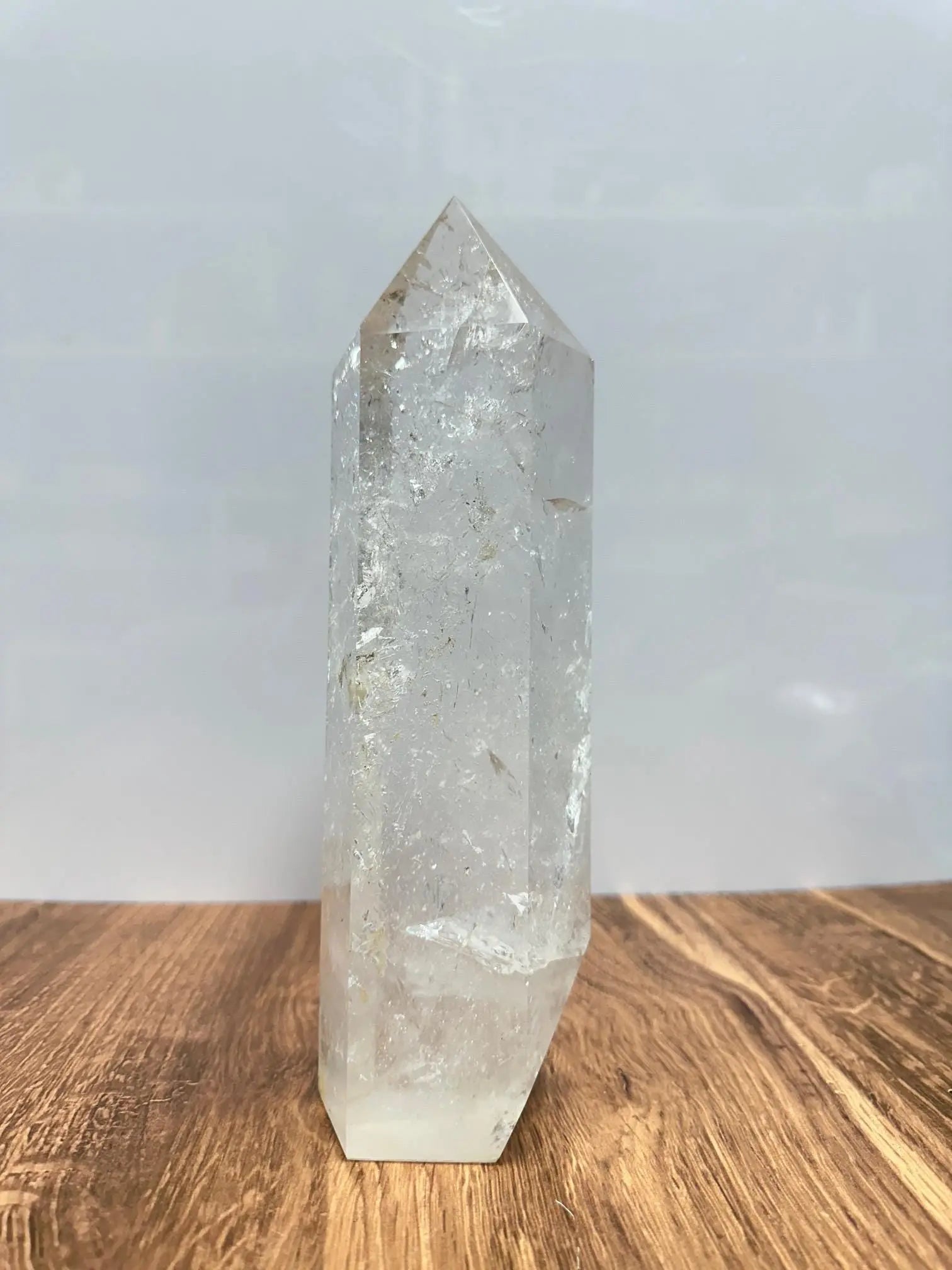 Crystal Clear XL Clear Quartz Tower 10.5 Inches Oakriver Crystals