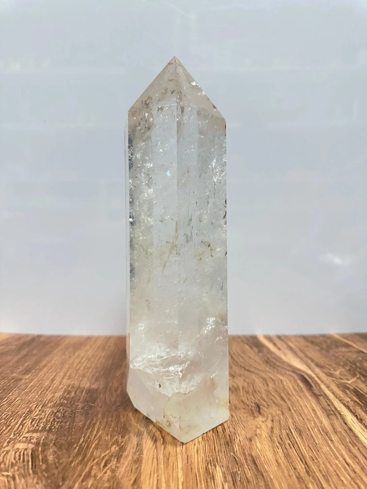 Crystal Clear XL Clear Quartz Tower 10.5 Inches Oakriver Crystals