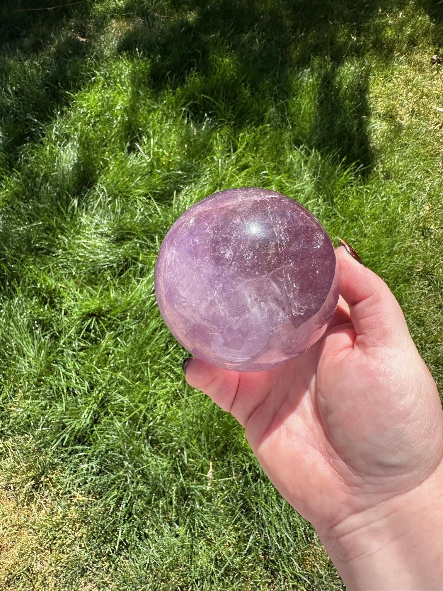 High quality Amethyst Sphere 3.5 inches diameter Oakriver Crystals