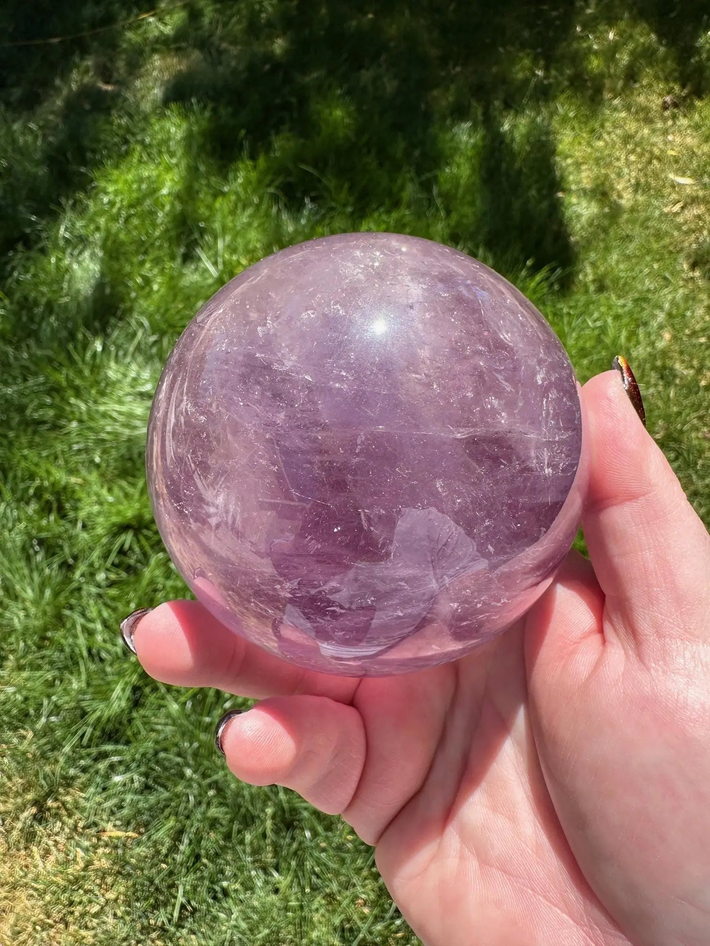 High quality Amethyst Sphere 3.5 inches diameter Oakriver Crystals