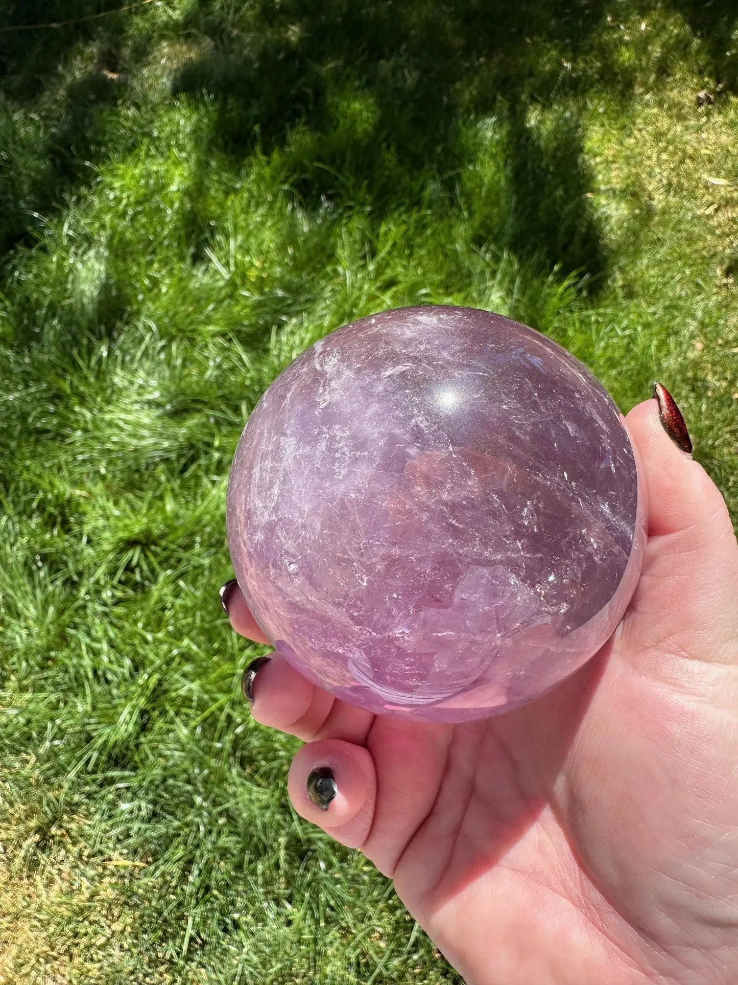 High quality Amethyst Sphere 3.5 inches diameter Oakriver Crystals