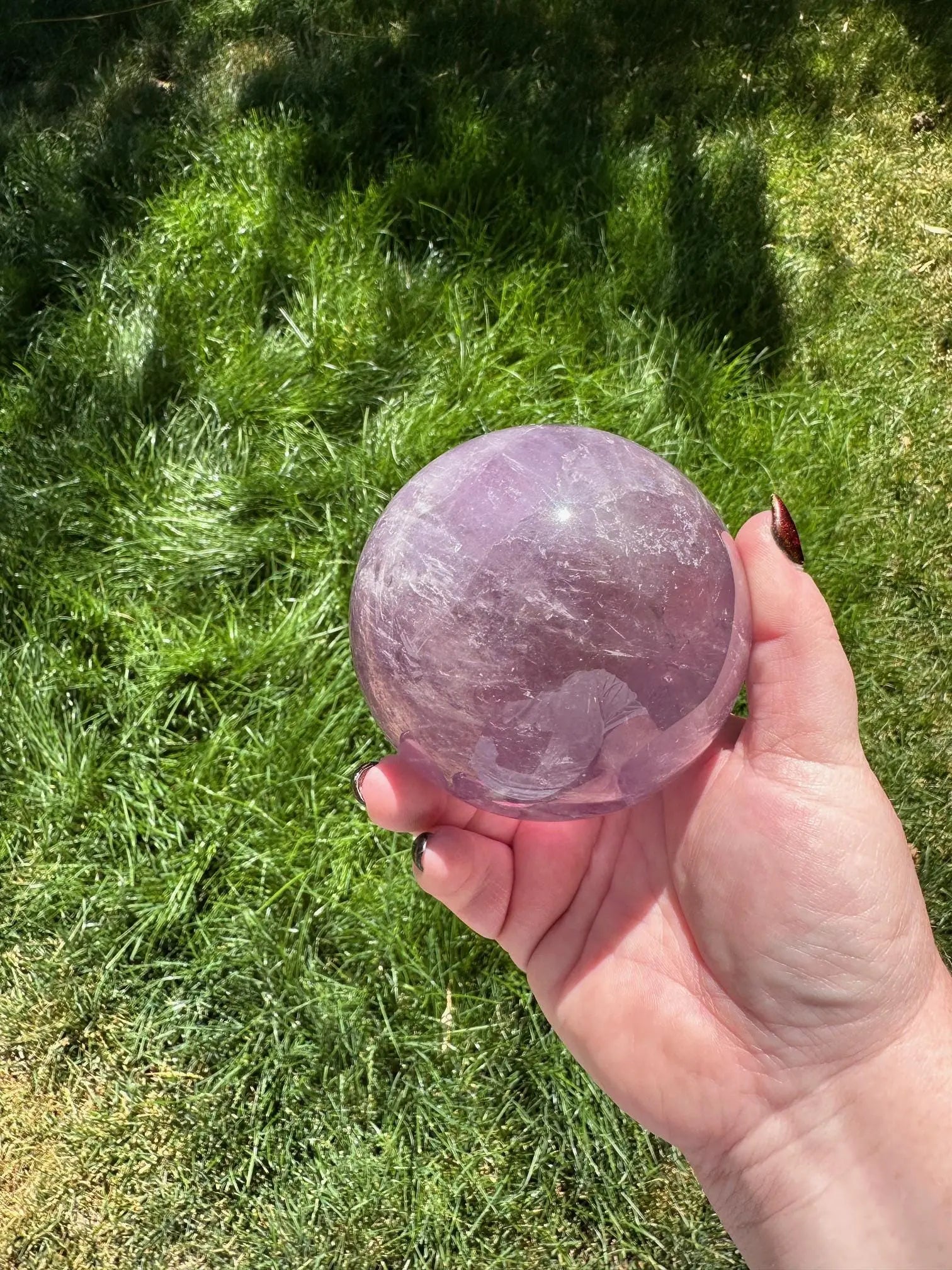 High quality Amethyst Sphere 3.5 inches diameter Oakriver Crystals