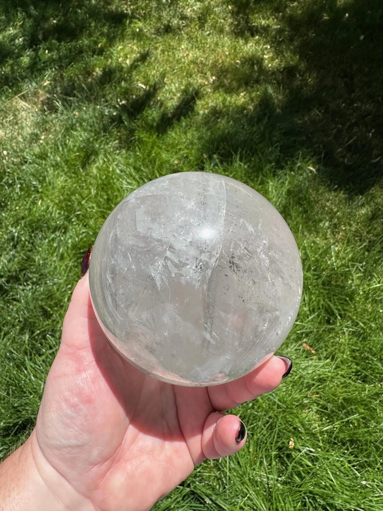 Optical Calcite Phantom Sphere 3+Lbs #1 Oakriver Crystals