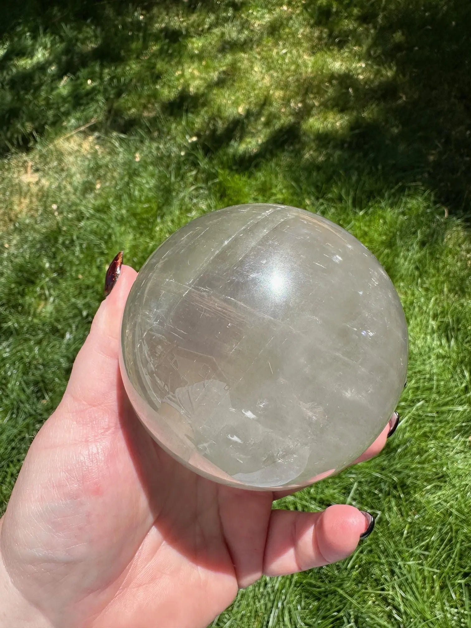 Optical Calcite Phantom Sphere 2+Lbs Oakriver Crystals