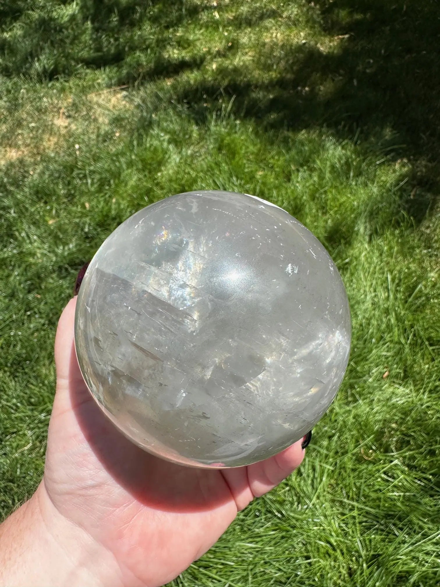 Optical Calcite Phantom Sphere 3+Lbs Oakriver Crystals