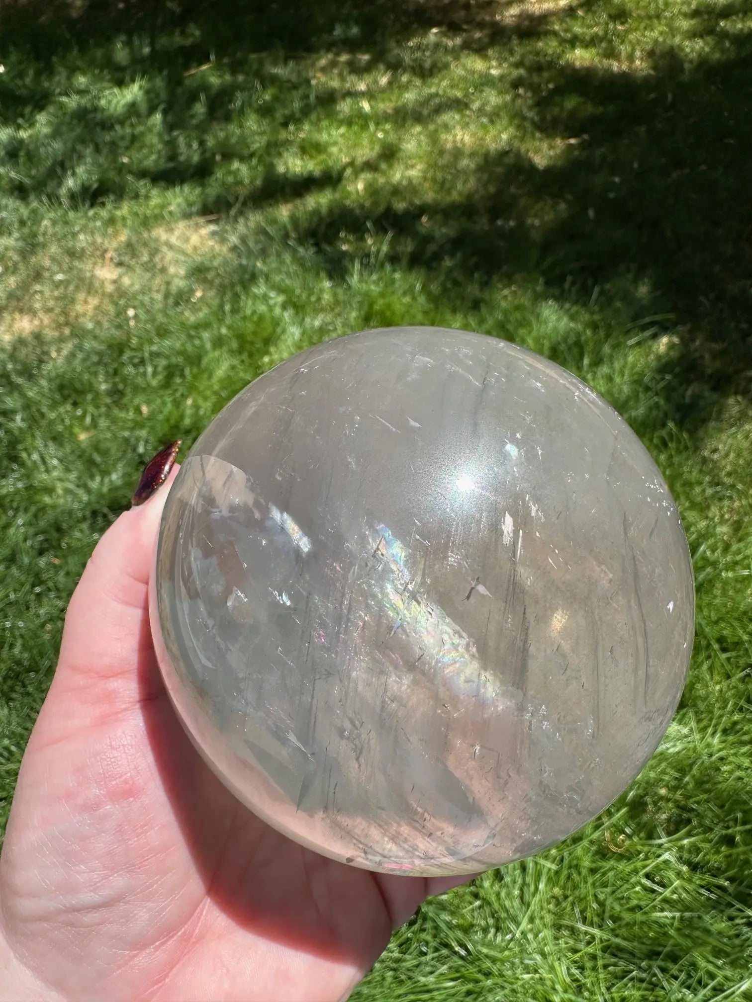 Optical Calcite Phantom Sphere 3+Lbs Oakriver Crystals