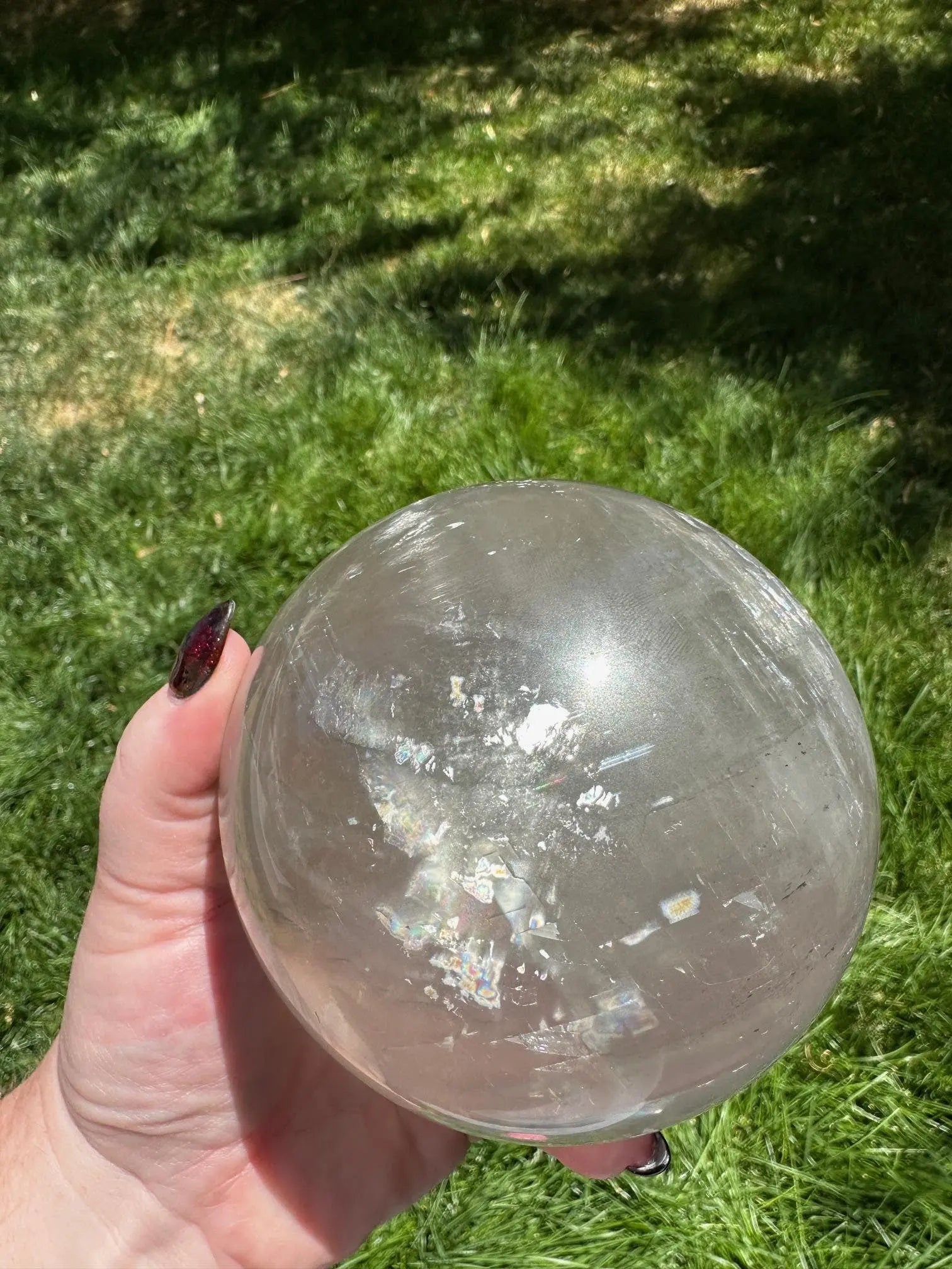 Optical Calcite Phantom Sphere 3+Lbs Oakriver Crystals