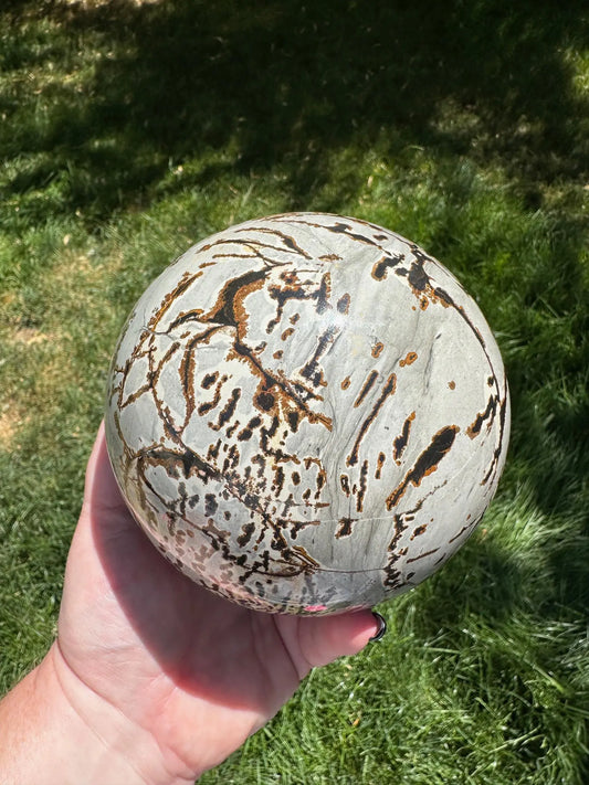 Picture Jasper Sphere 5lbs OakrivercrystalsCo