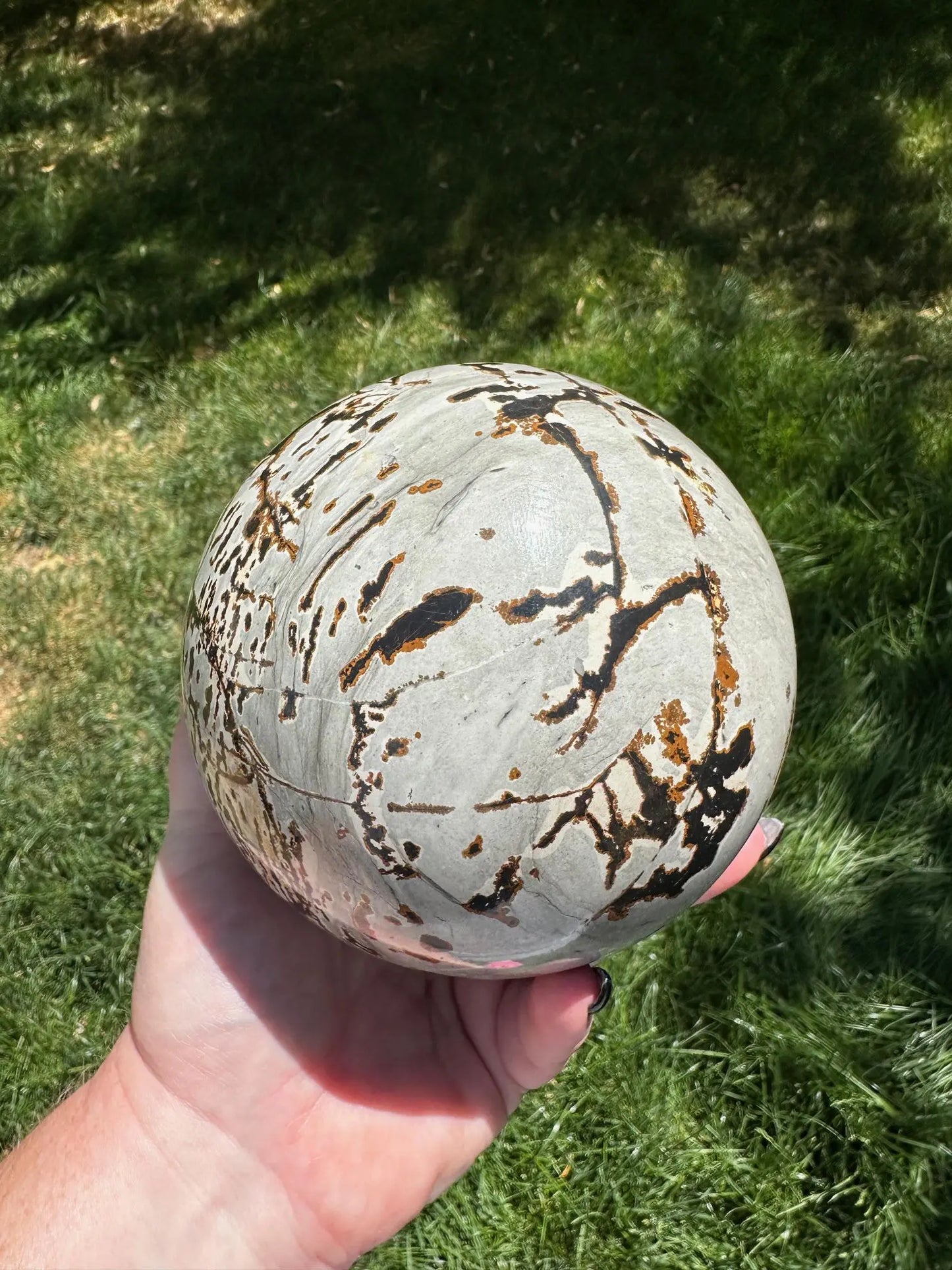 Picture Jasper Sphere 5lbs OakrivercrystalsCo