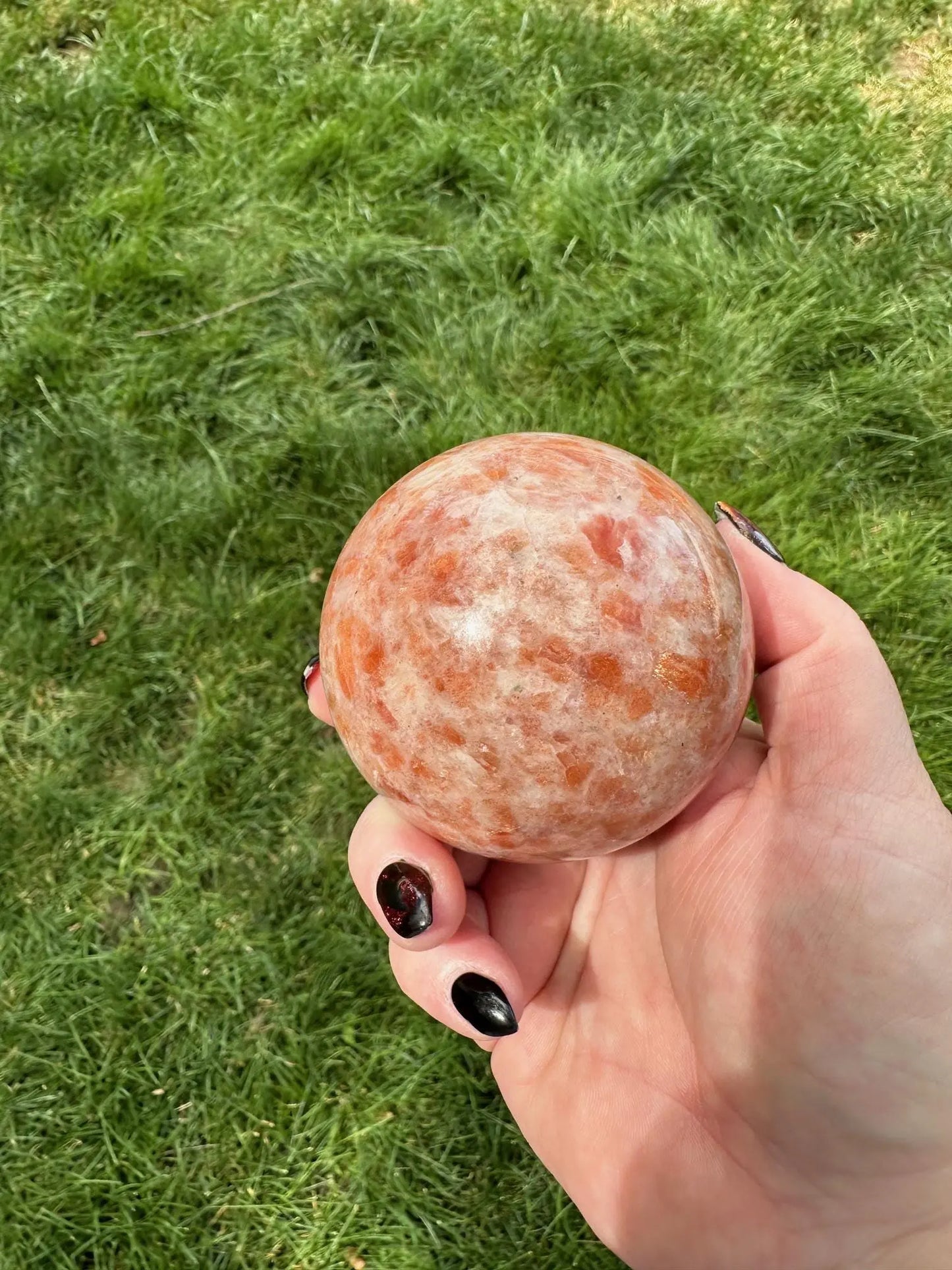 Glittering Sunstone Sphere Oakriver Crystals