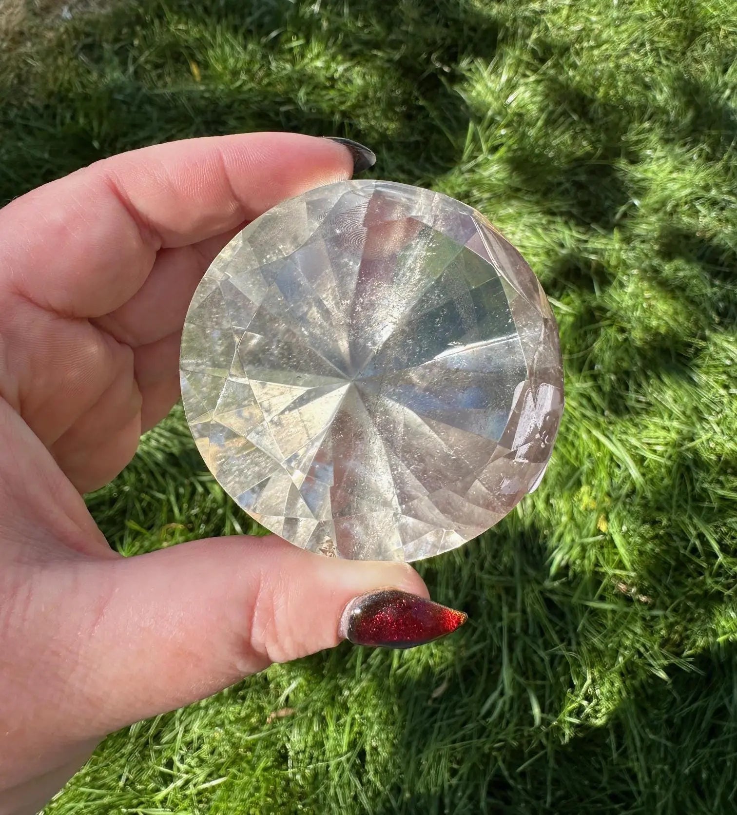 Faceted Quartz Diamond Cut #3 Oakriver Crystals