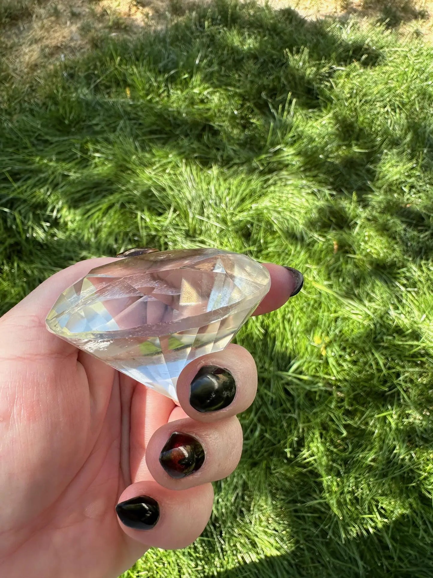 Faceted Quartz Diamond Cut #2 Oakriver Crystals