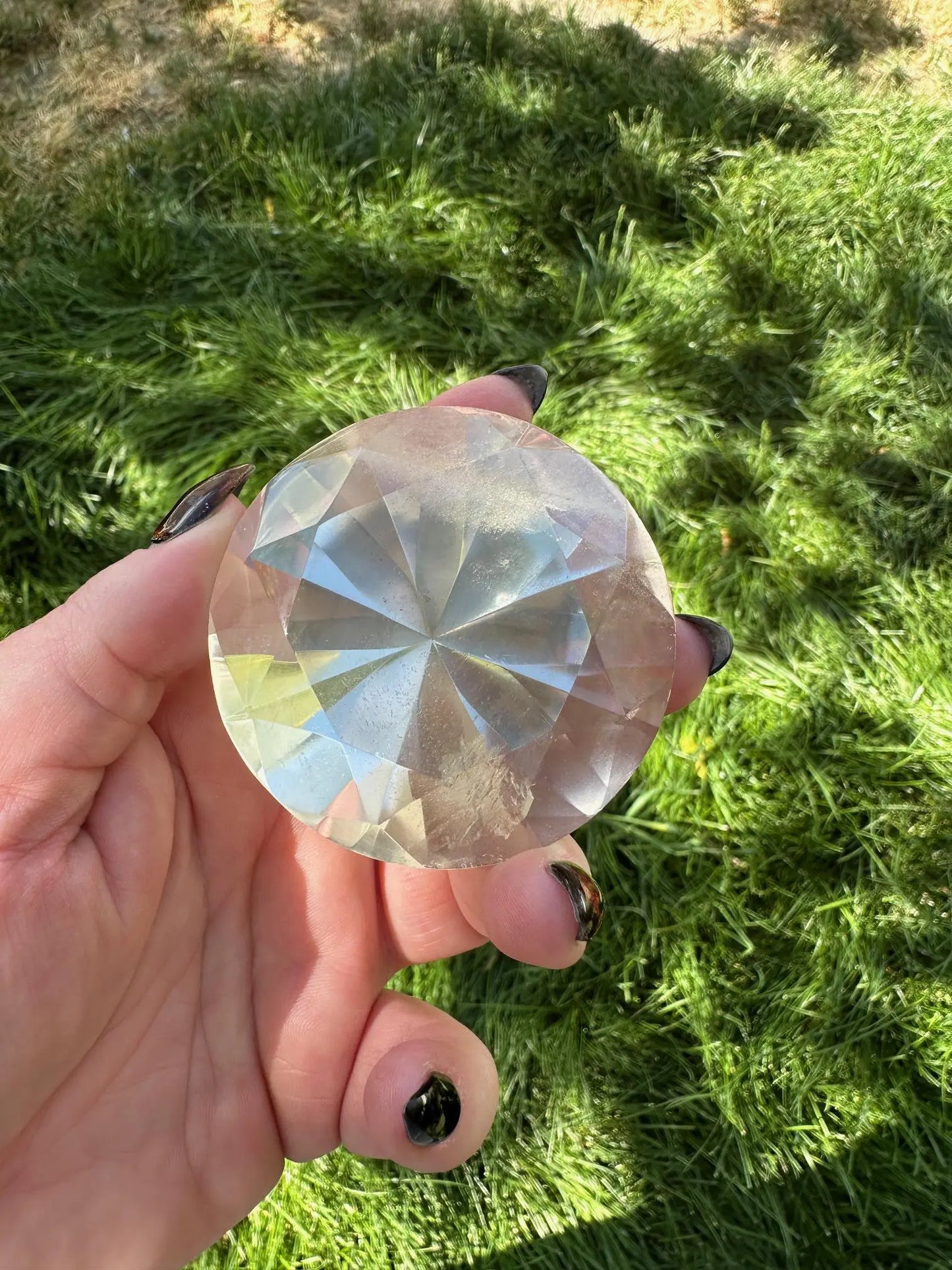 Faceted Quartz Diamond Cut #2 Oakriver Crystals