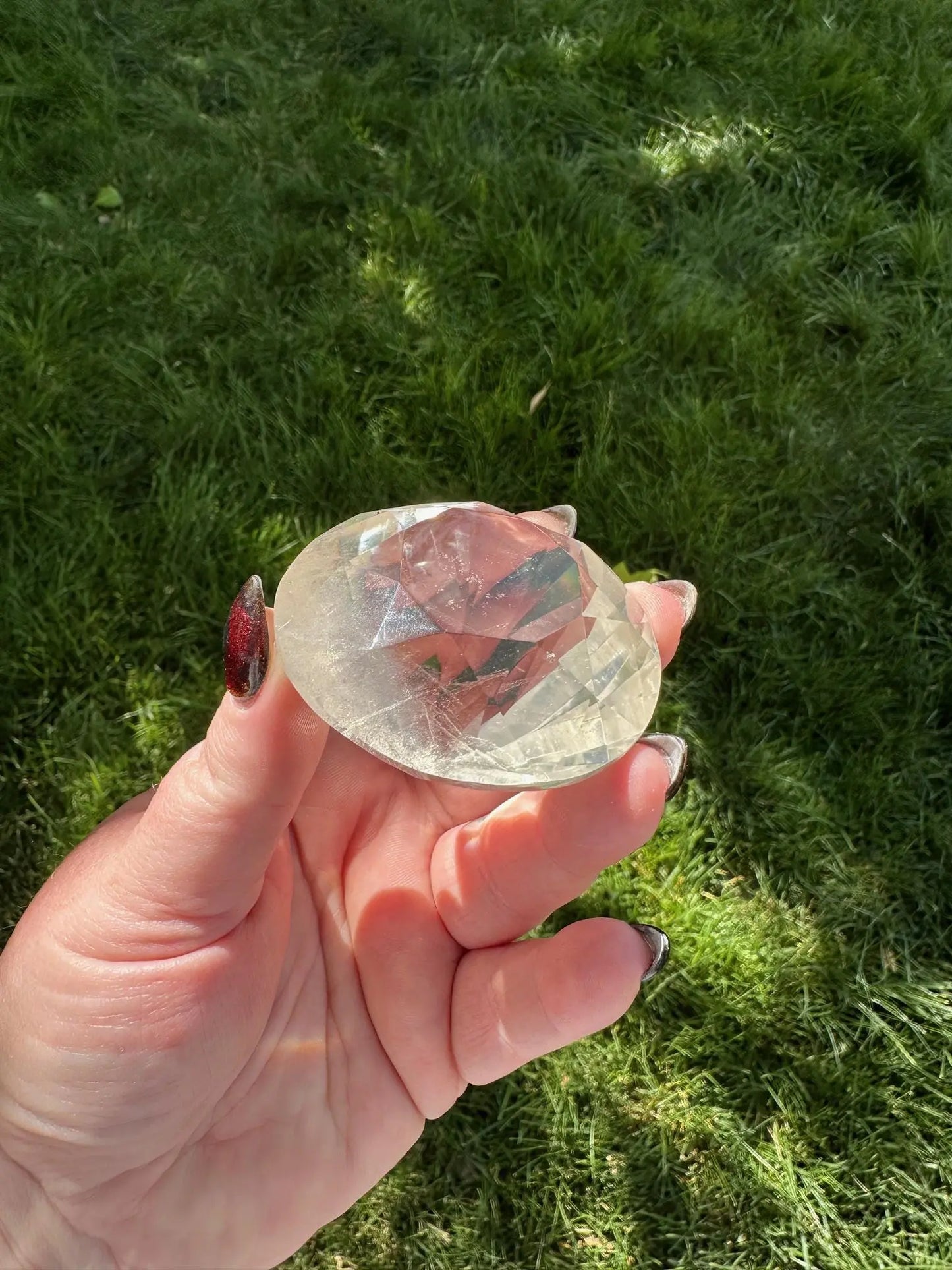 Faceted Quartz Diamond Cut OakrivercrystalsCo