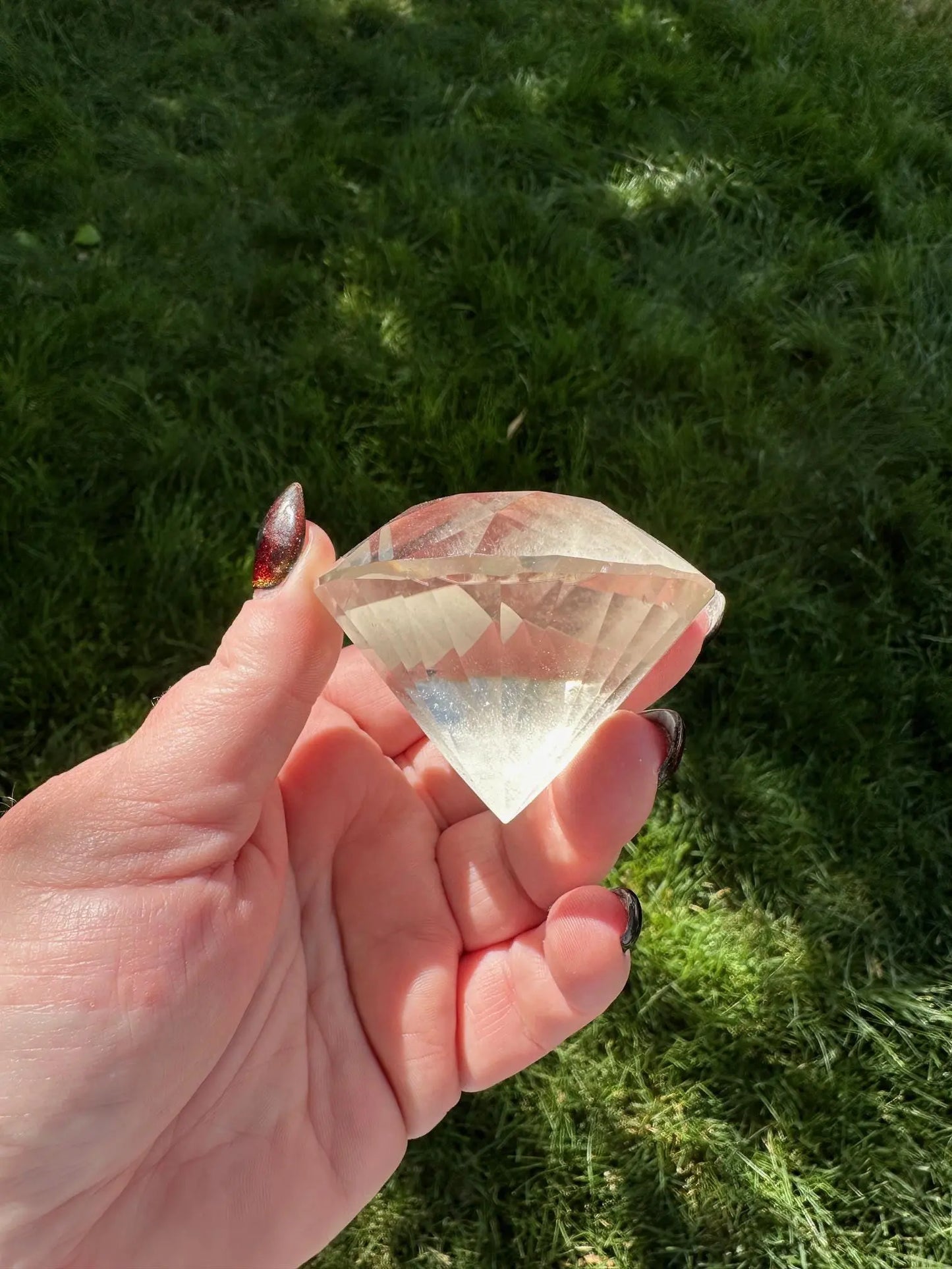 Faceted Quartz Diamond Cut OakrivercrystalsCo