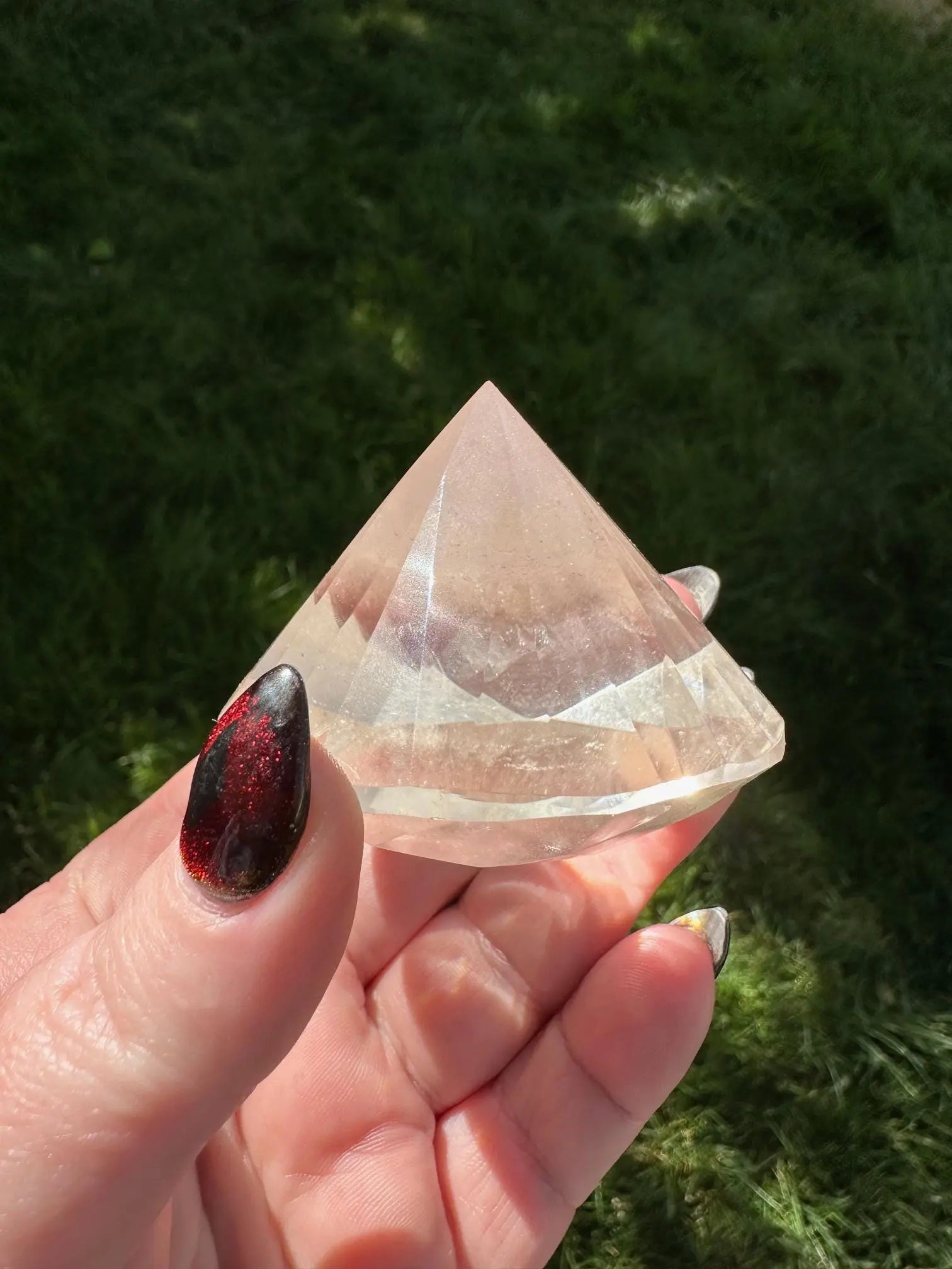 Faceted Quartz Diamond Cut OakrivercrystalsCo