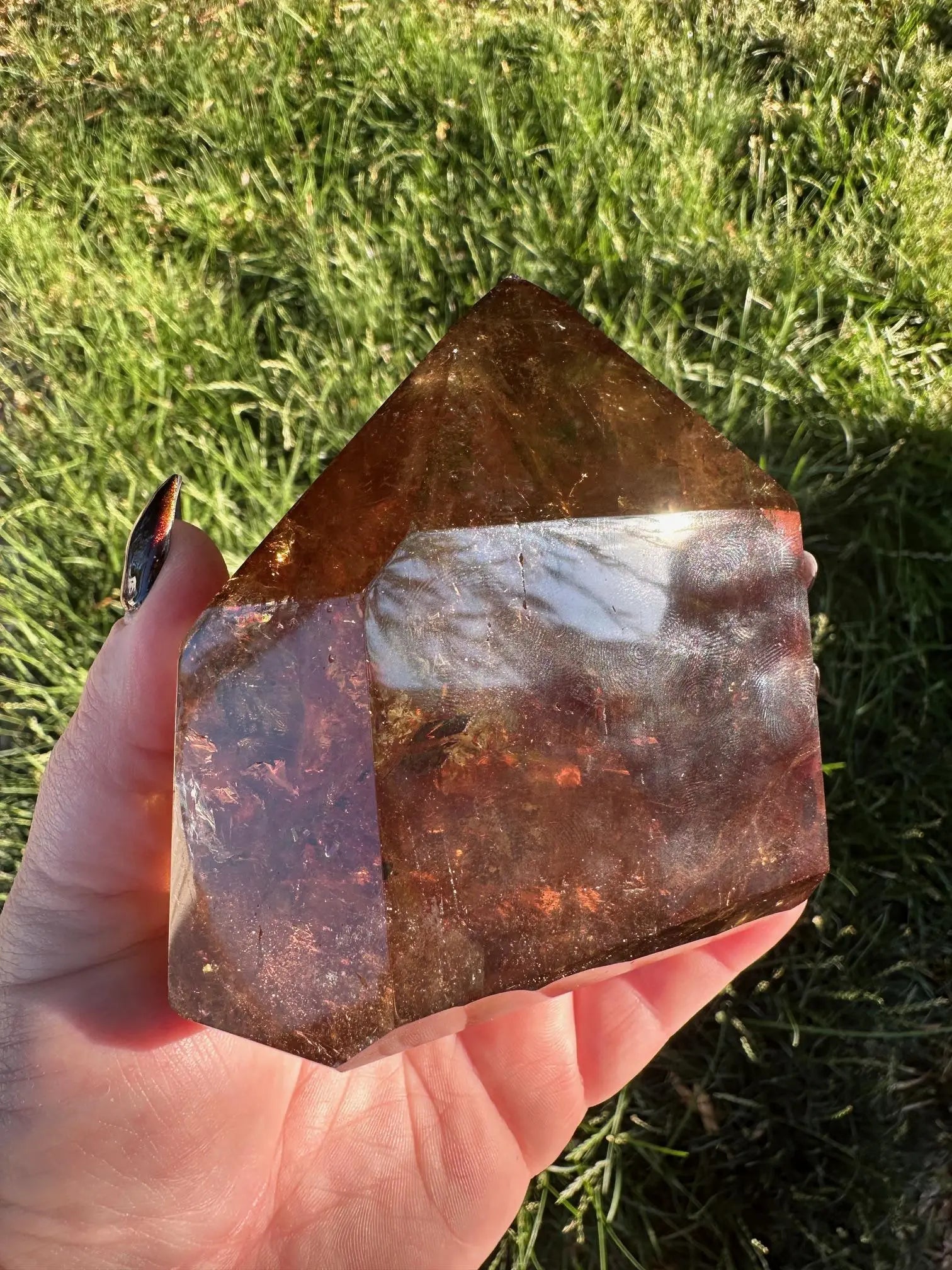 Smokey Quartz tower 4 Inches tall Oakriver Crystals