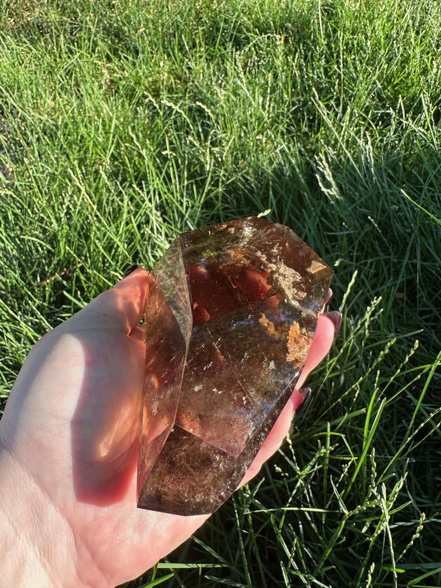 Rutilated Smokey Quartz Freeform Oakriver Crystals