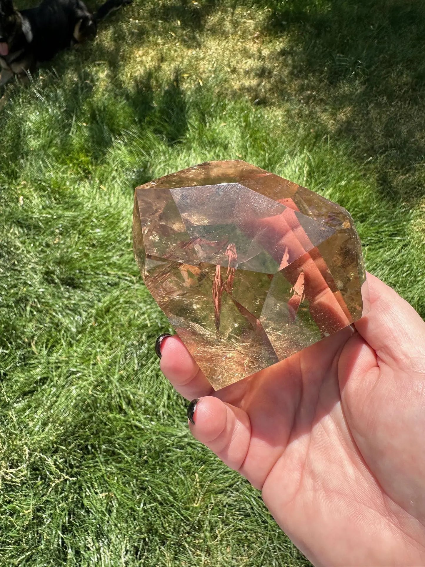 Smokey Quartz Freeform packed with rainbows Oakriver Crystals