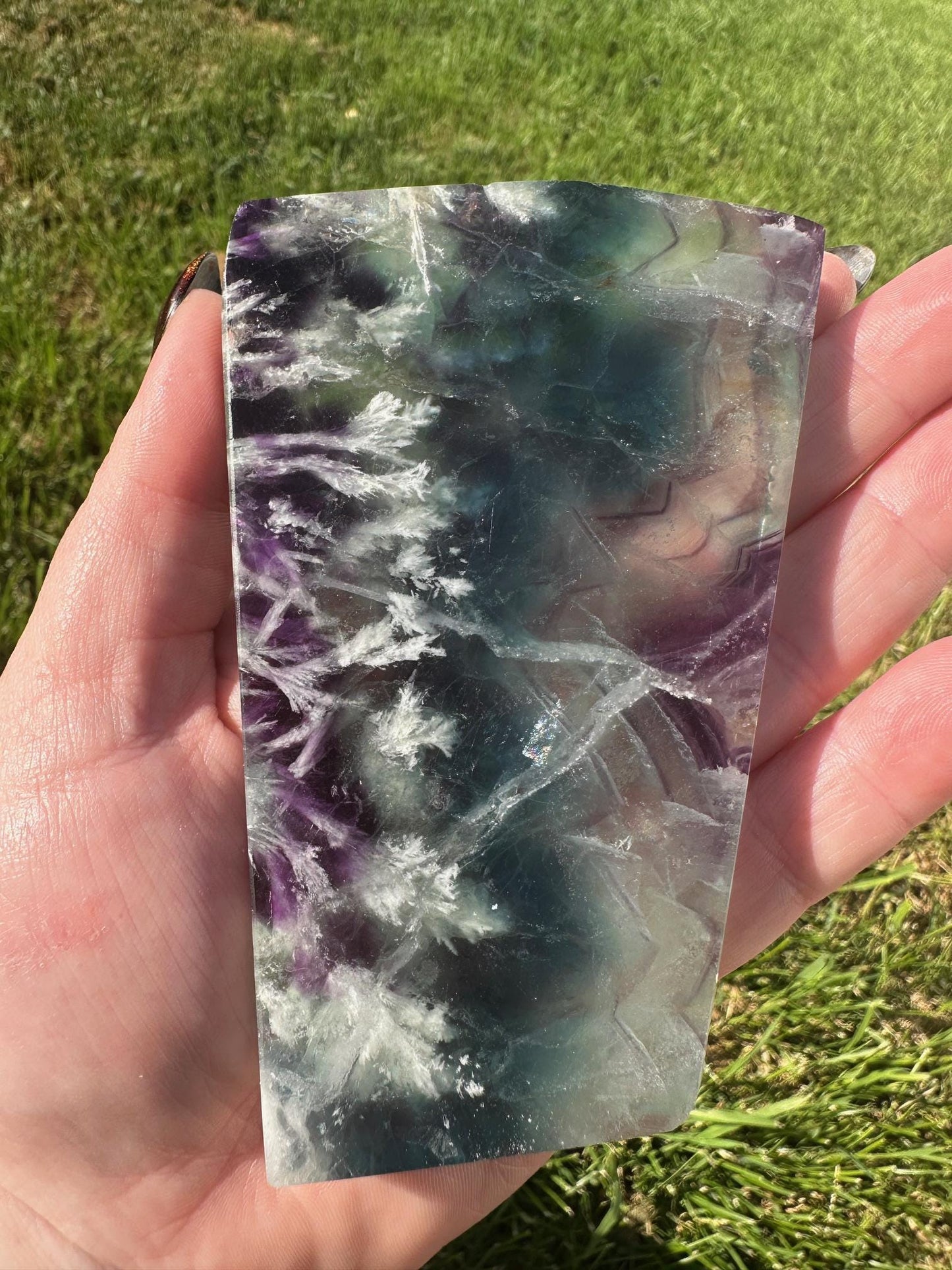 Snowflake Fluorite Slab 7oz #4