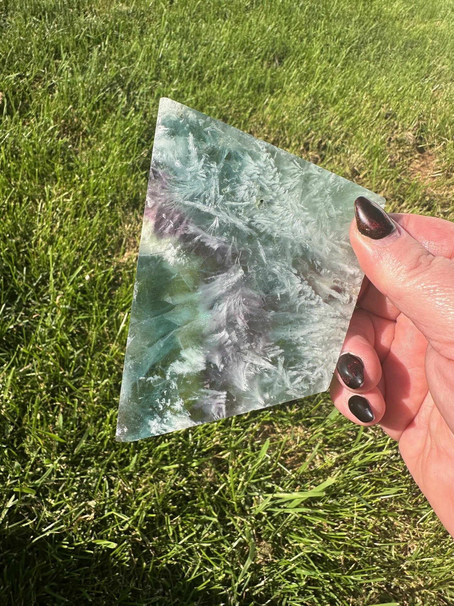 Snowflake Fluorite Slab 8 oz #3