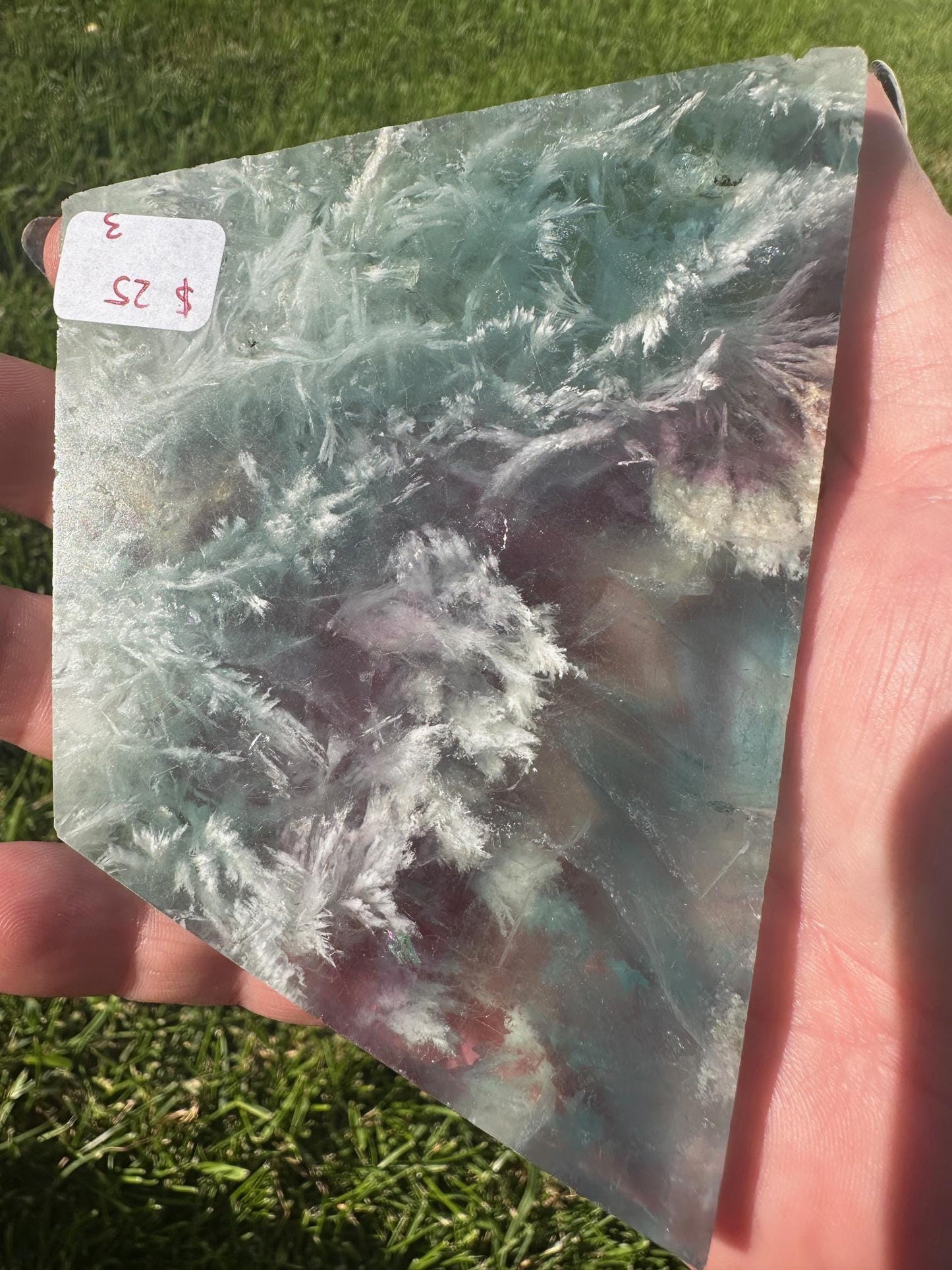 Snowflake Fluorite Slab 8 oz #3