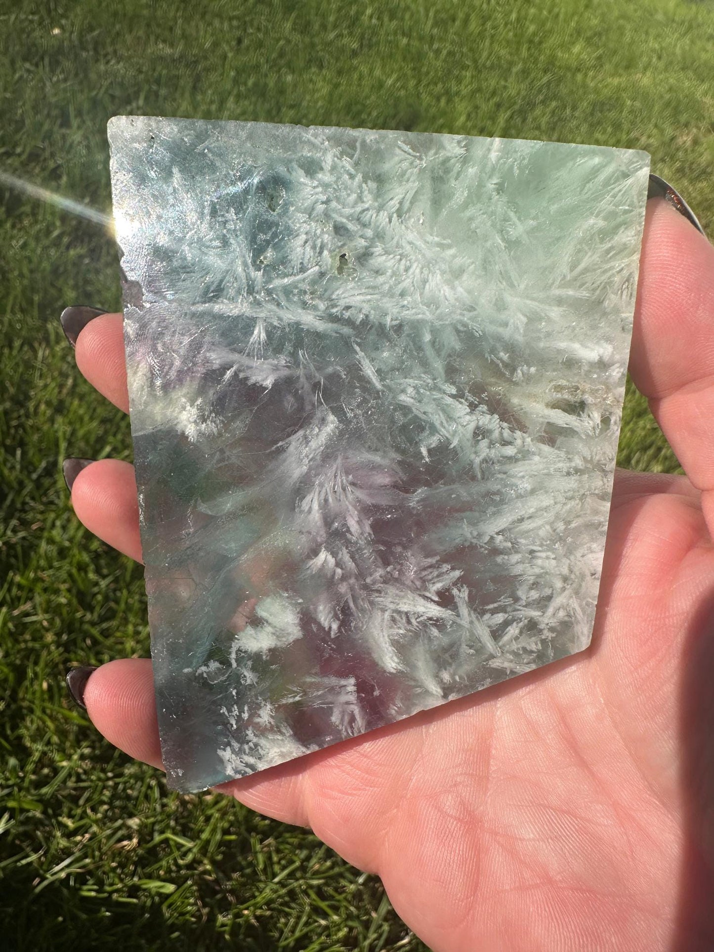 Snowflake Fluorite Slab 8 oz #3