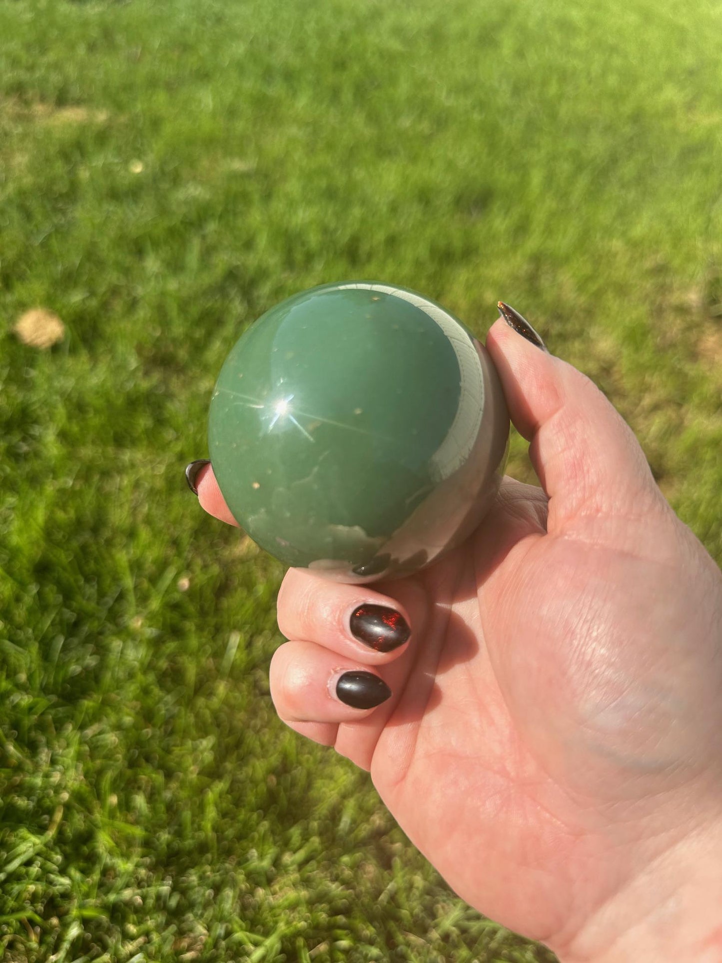 Green Adventurine Sphere 2.7 inch diameter