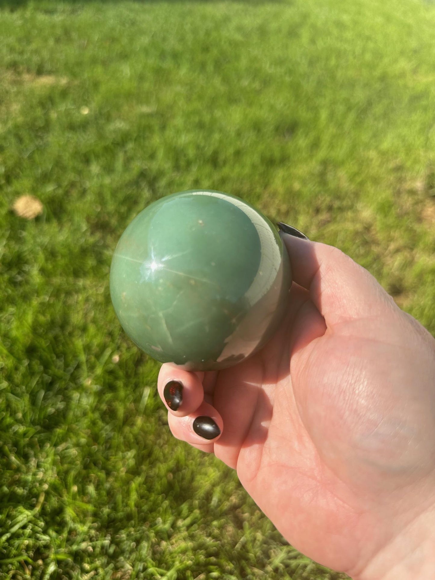 Green Adventurine Sphere 2.7 inch diameter