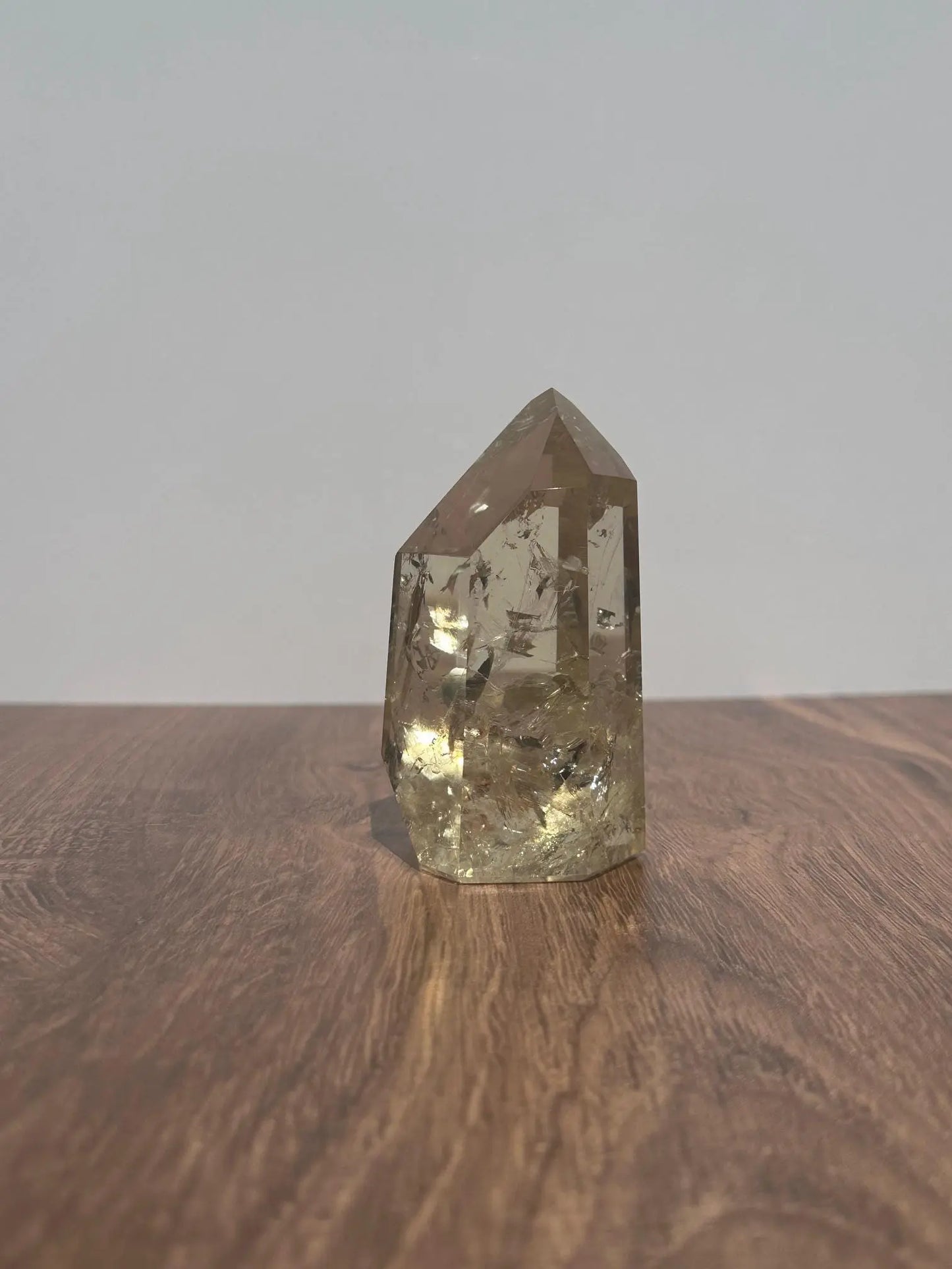 Natural Citrine with rainbows 3.86 inches tall OakrivercrystalsCo