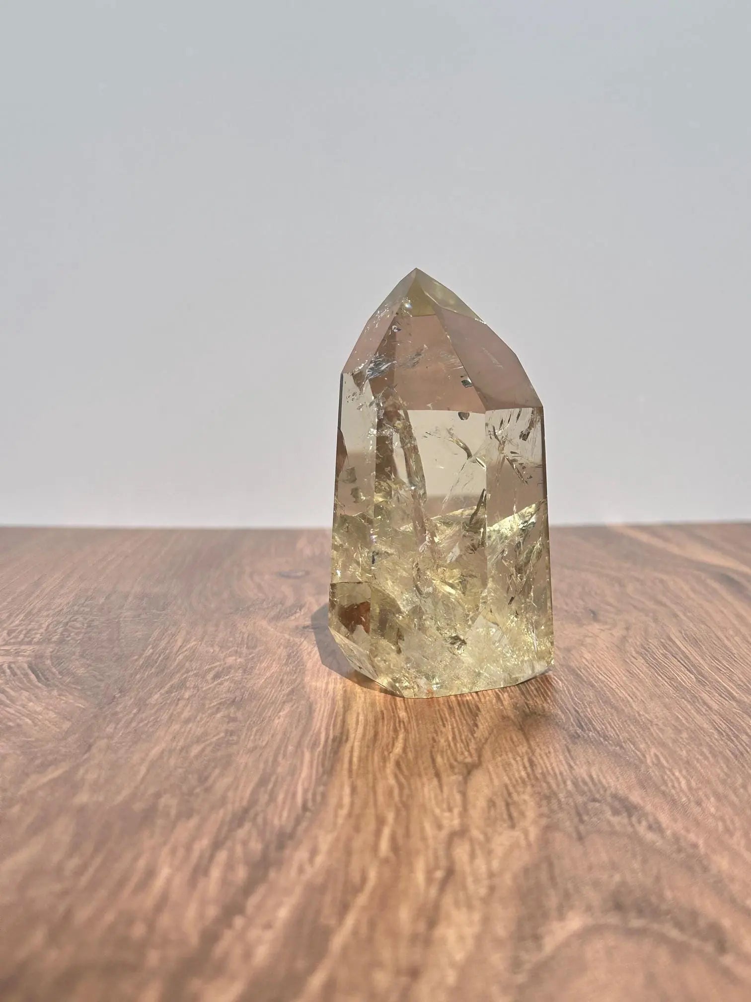 Natural Citrine with rainbows 3.86 inches tall OakrivercrystalsCo