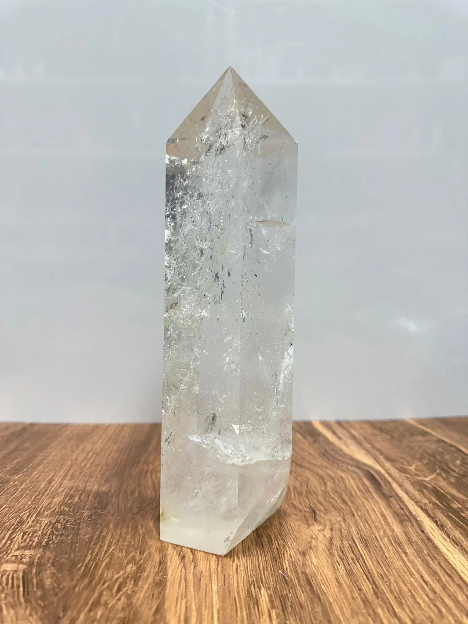 Crystal Clear XL Clear Quartz Tower 10.5 Inches Oakriver Crystals