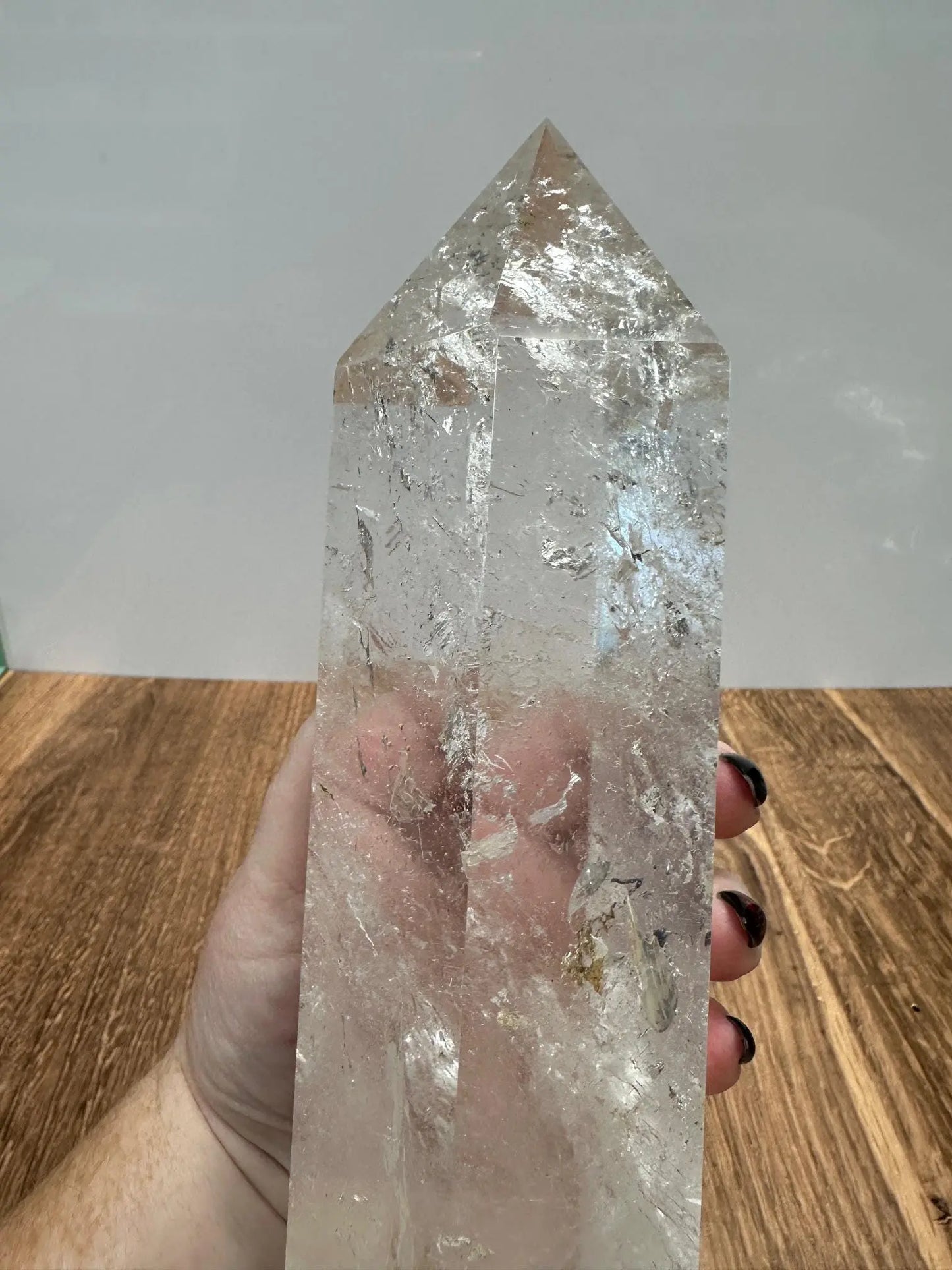 Crystal Clear XL Clear Quartz Tower 10.5 Inches Oakriver Crystals