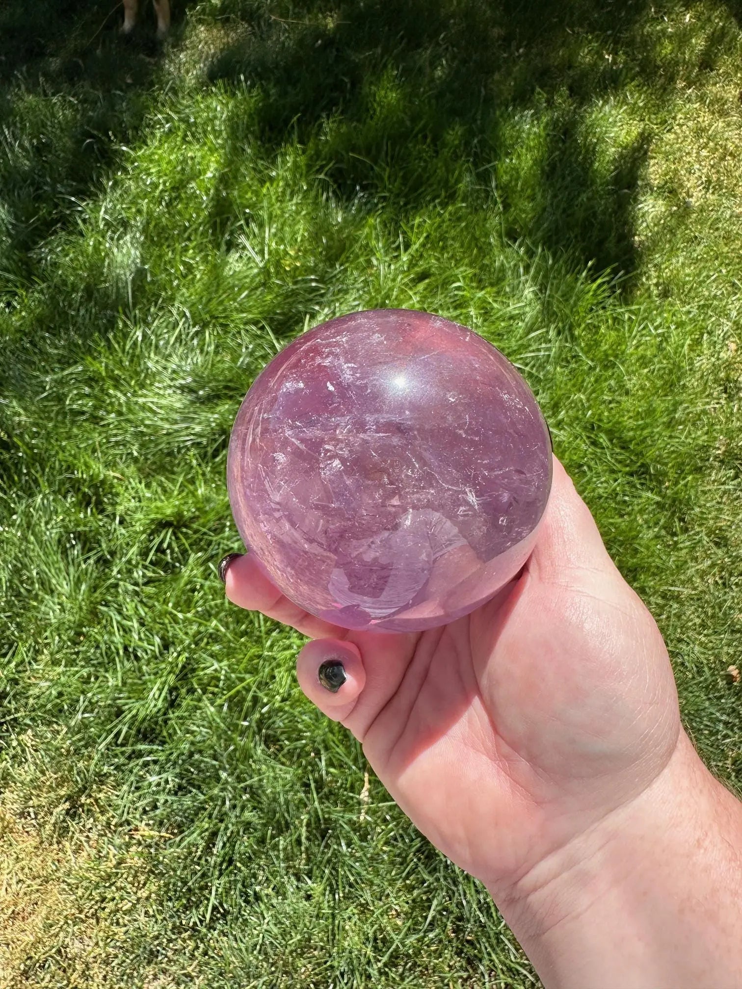 High quality Amethyst Sphere 3.5 inches diameter Oakriver Crystals