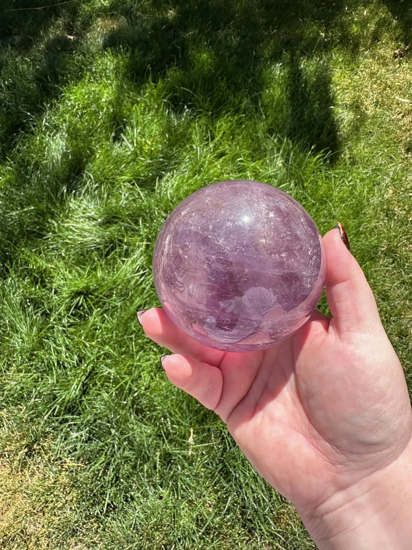 High quality Amethyst Sphere 3.5 inches diameter Oakriver Crystals