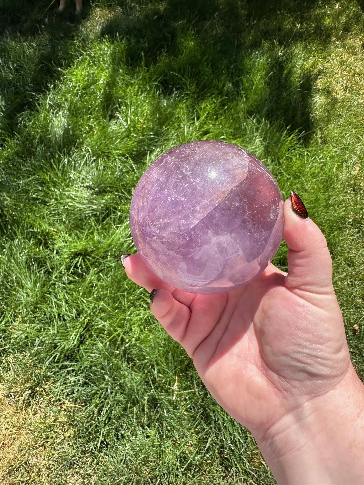 High quality Amethyst Sphere 3.5 inches diameter Oakriver Crystals