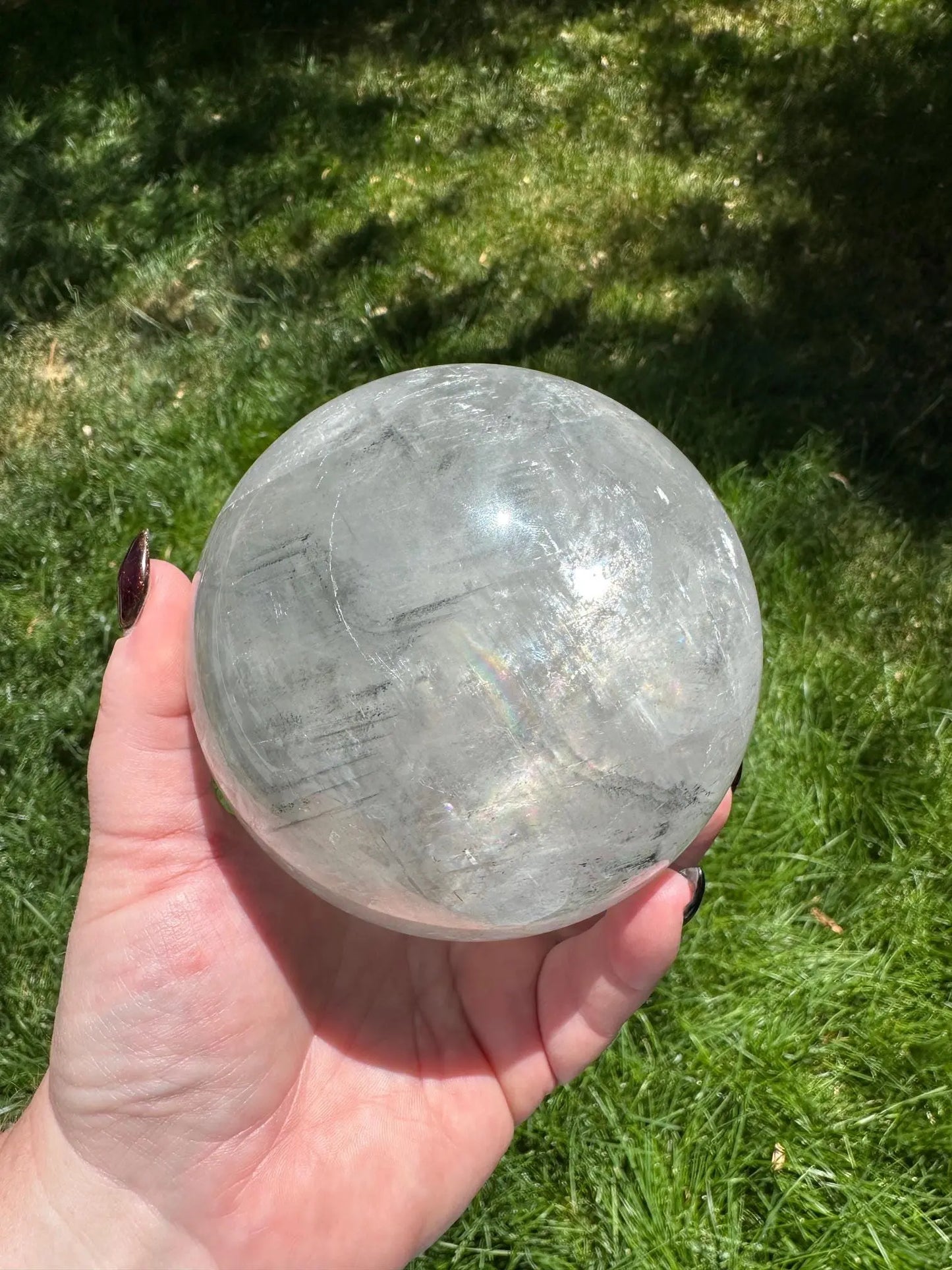 Optical Calcite Phantom Sphere 3+Lbs #1 Oakriver Crystals