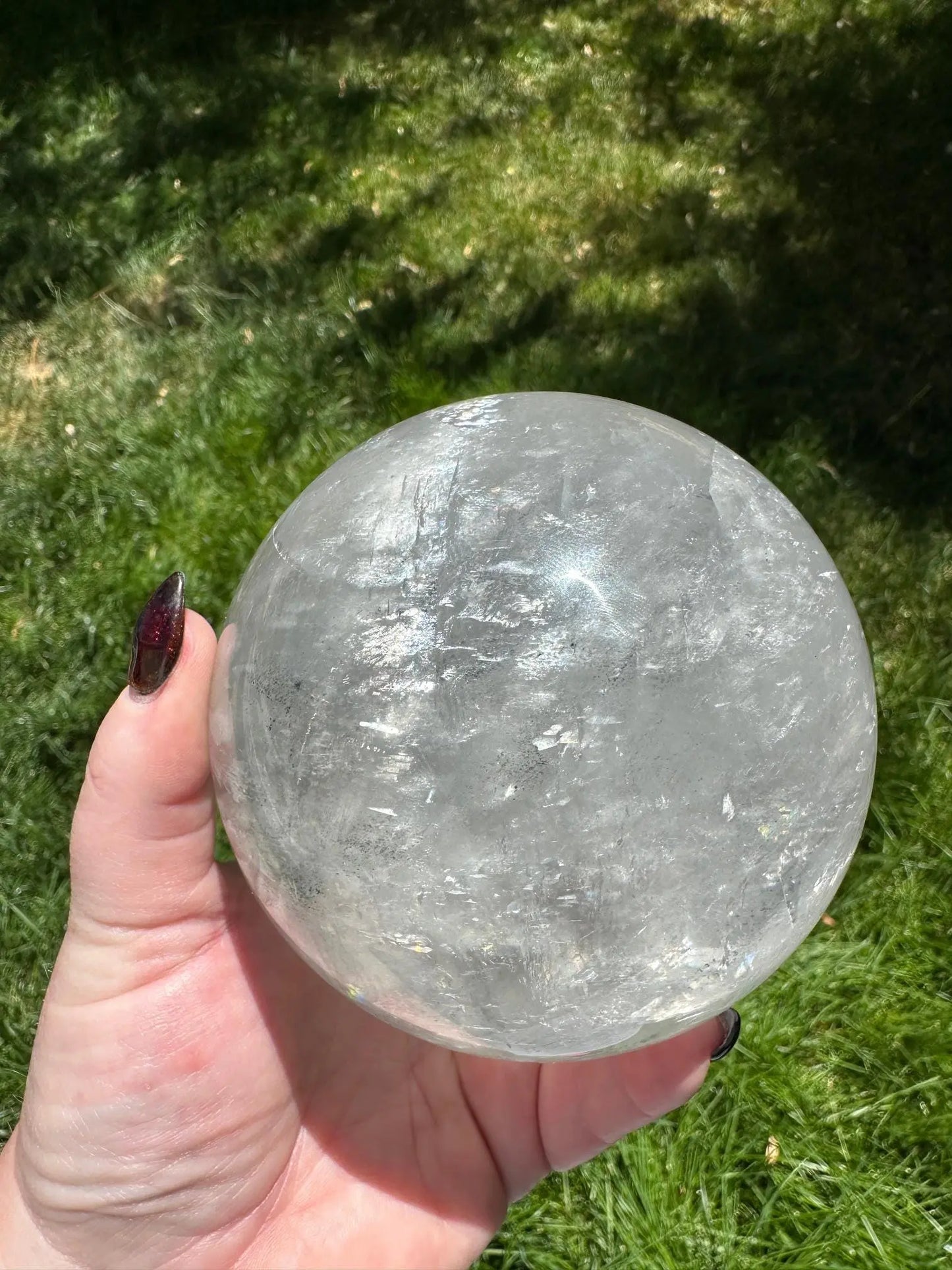 Optical Calcite Phantom Sphere 3+Lbs #1 Oakriver Crystals