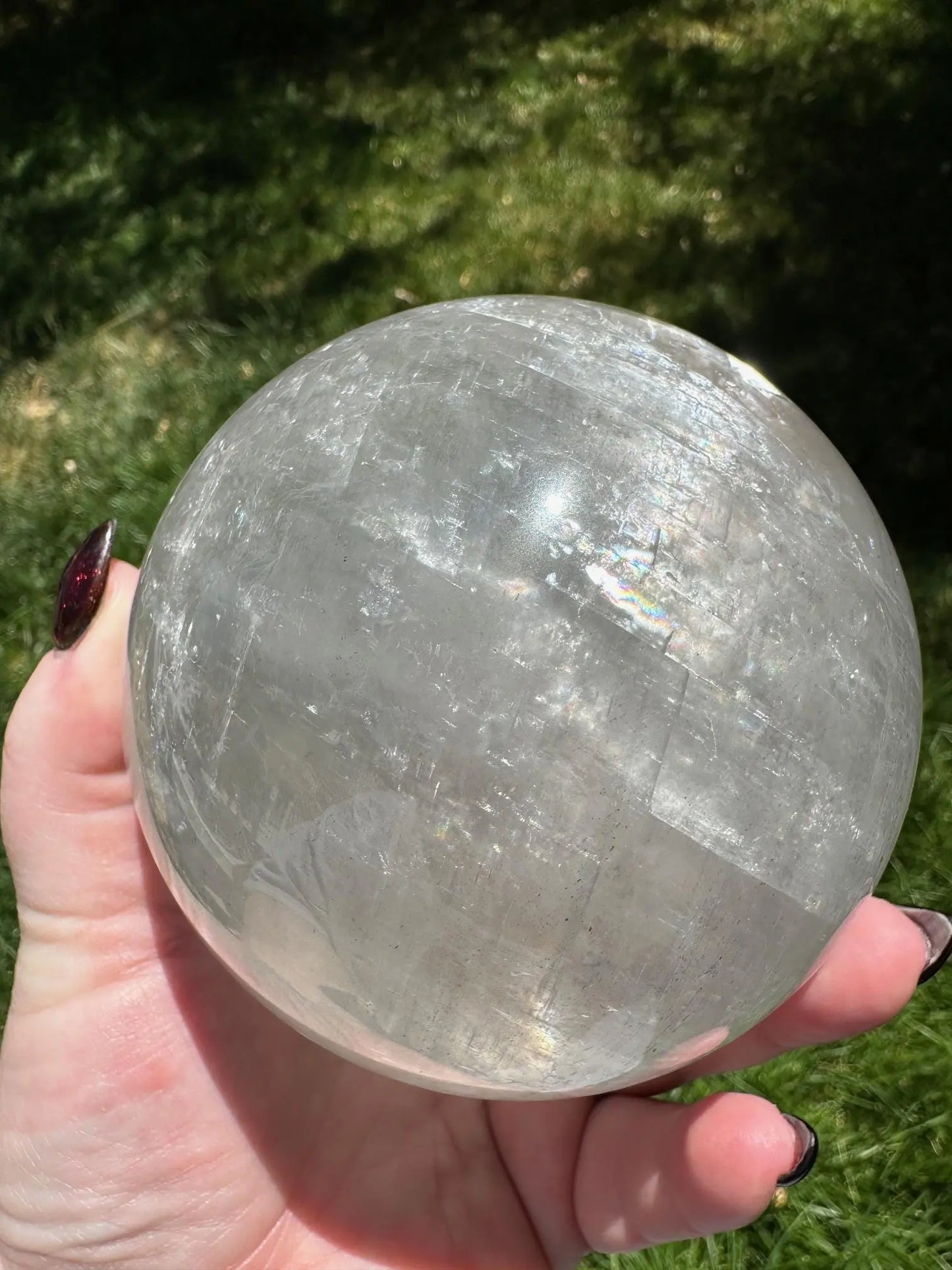 Optical Calcite Phantom Sphere 3+Lbs #1 Oakriver Crystals