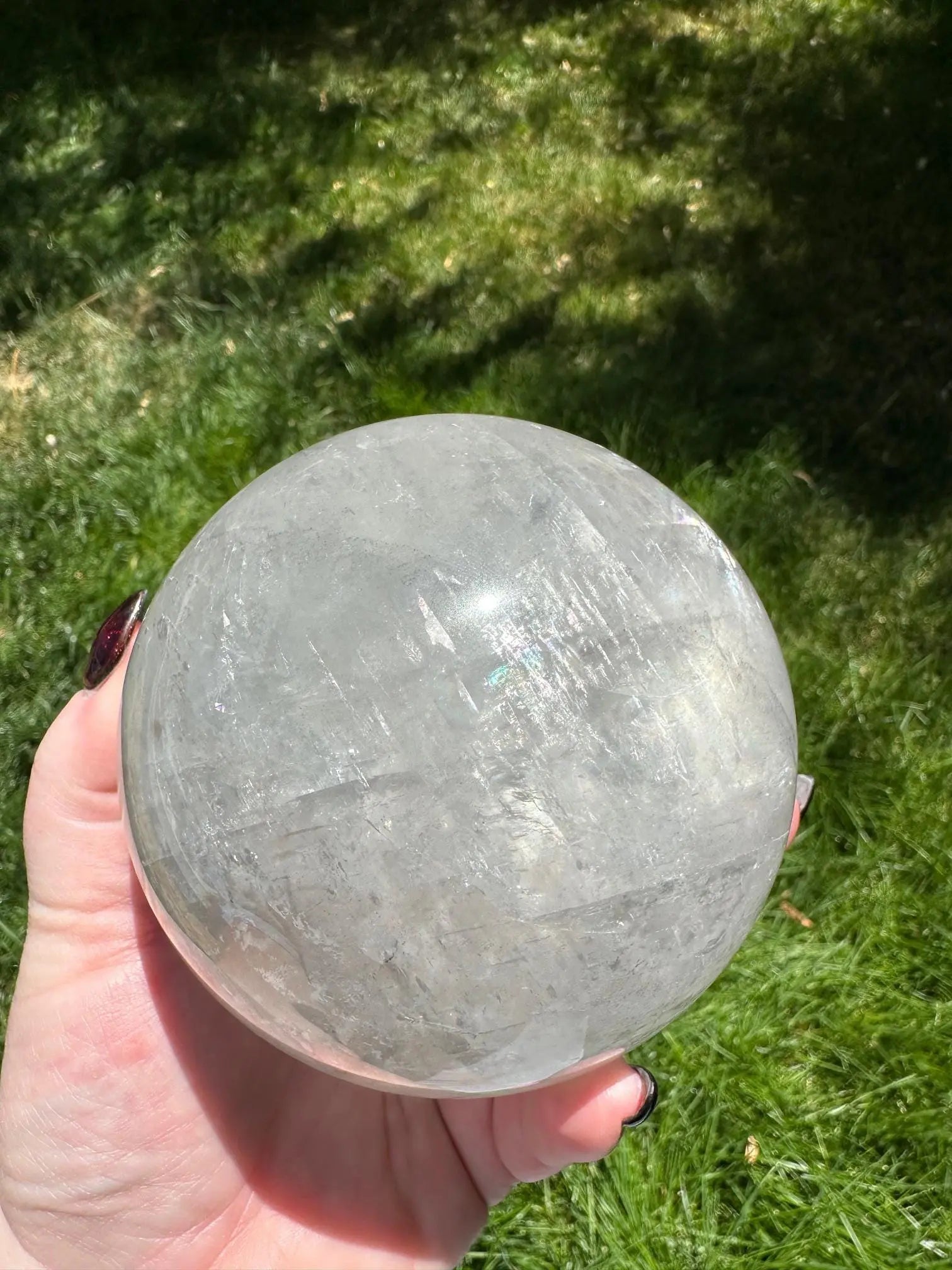 Optical Calcite Phantom Sphere 3+Lbs #1 Oakriver Crystals