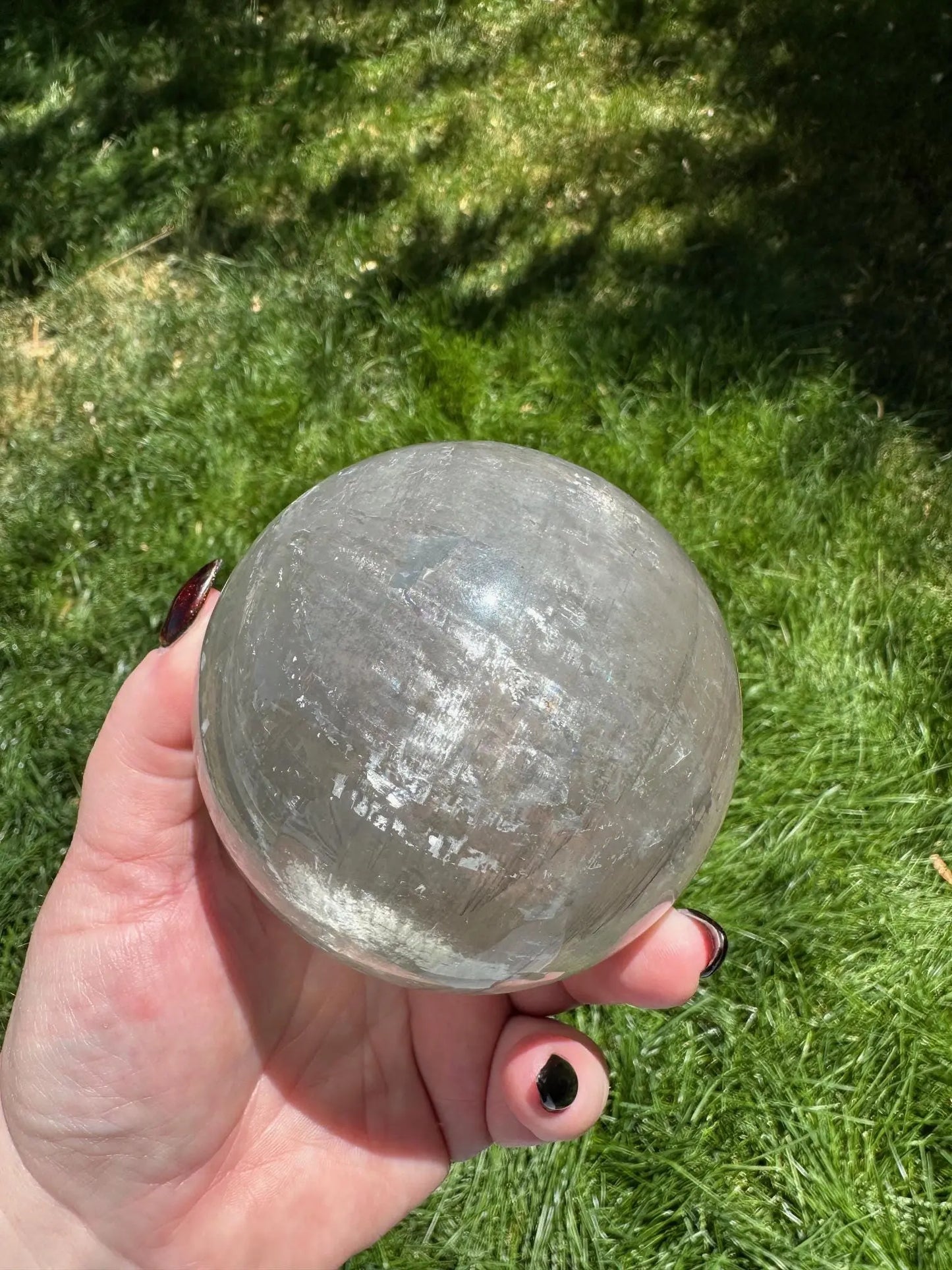 Optical Calcite Phantom Sphere 2+Lbs Oakriver Crystals