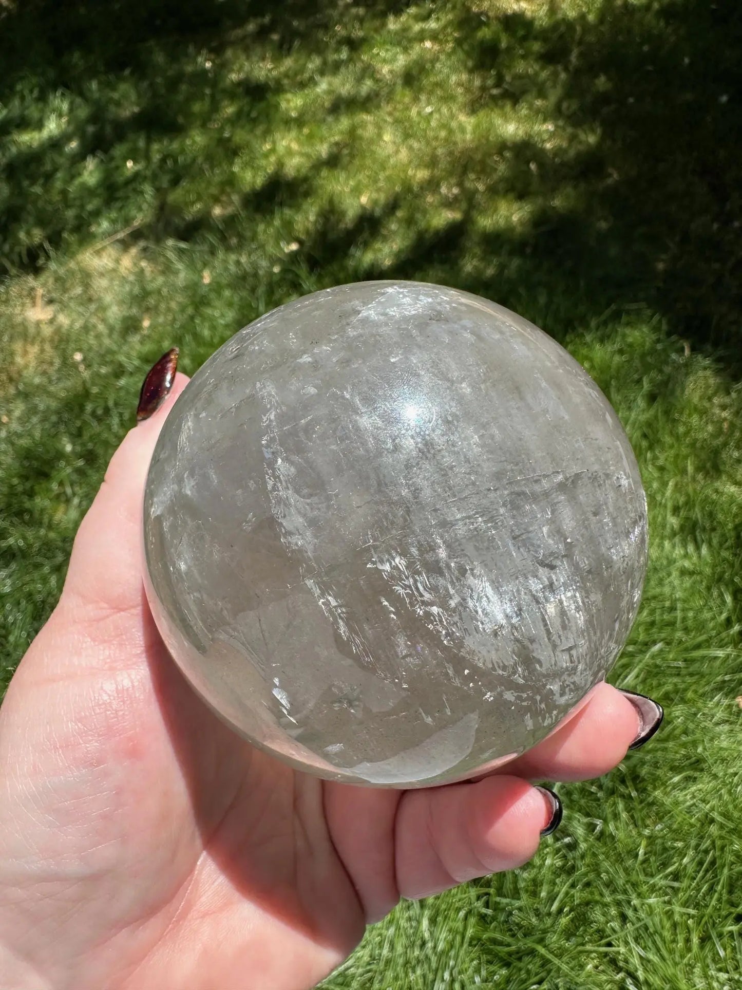 Optical Calcite Phantom Sphere 2+Lbs Oakriver Crystals