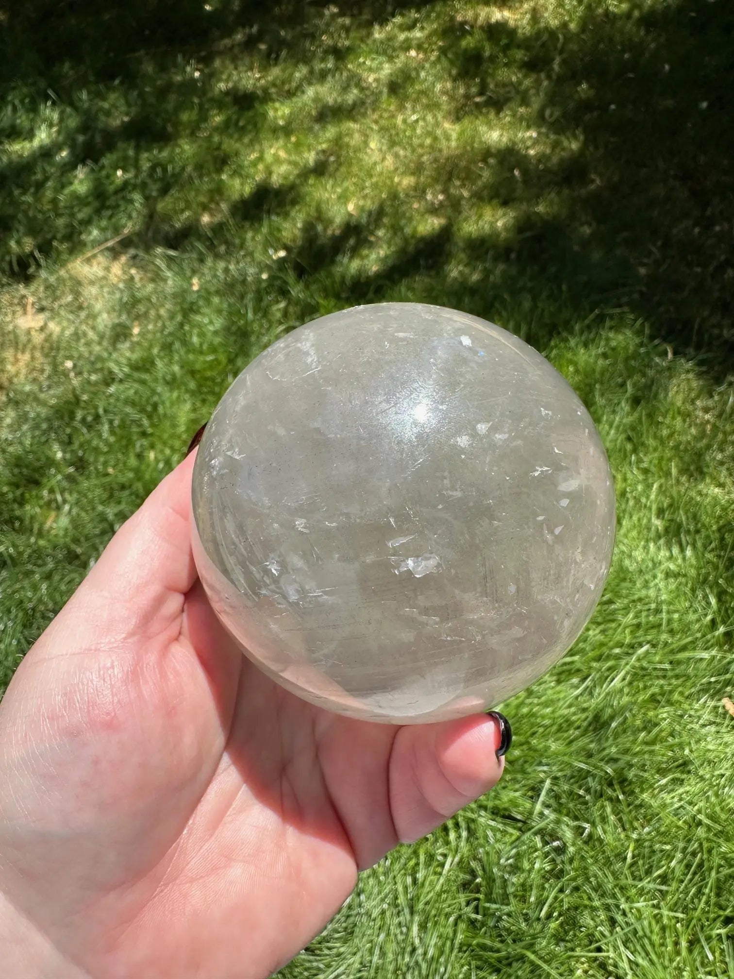 Optical Calcite Phantom Sphere 2+Lbs Oakriver Crystals