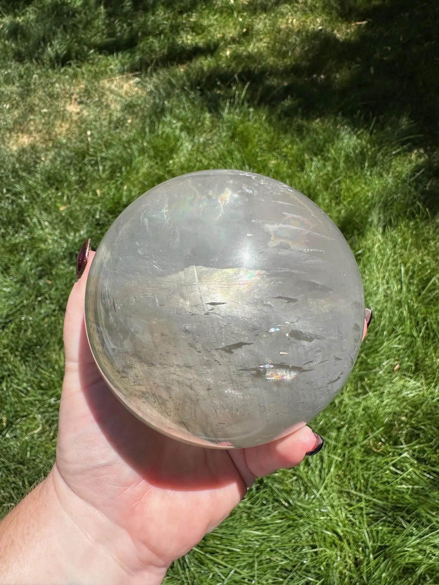 Optical Calcite Phantom Sphere 3+Lbs Oakriver Crystals