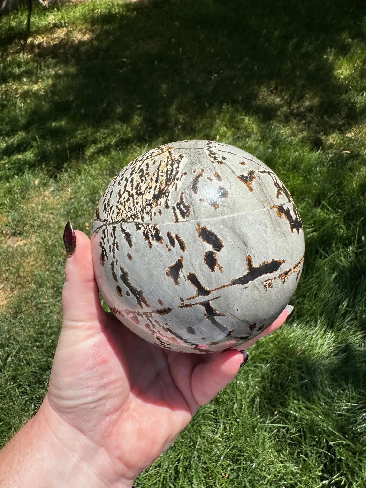 Picture Jasper Sphere 5lbs OakrivercrystalsCo